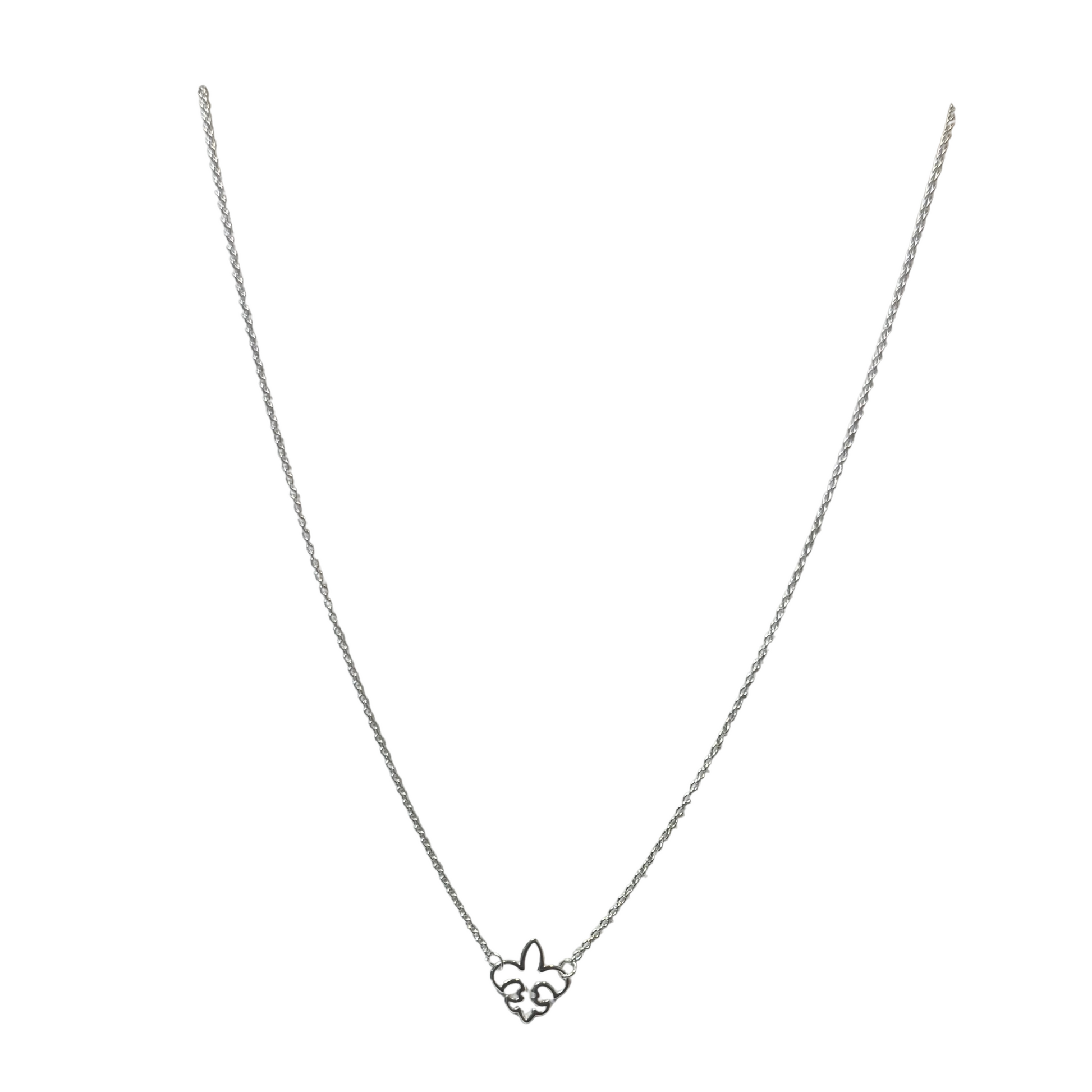 Fleur de Lis necklace in silver
