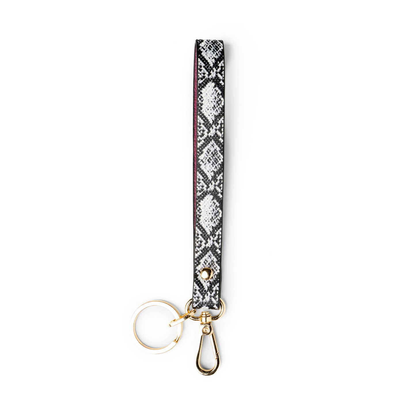 white snake print eclipse interchangeable wristlet strap