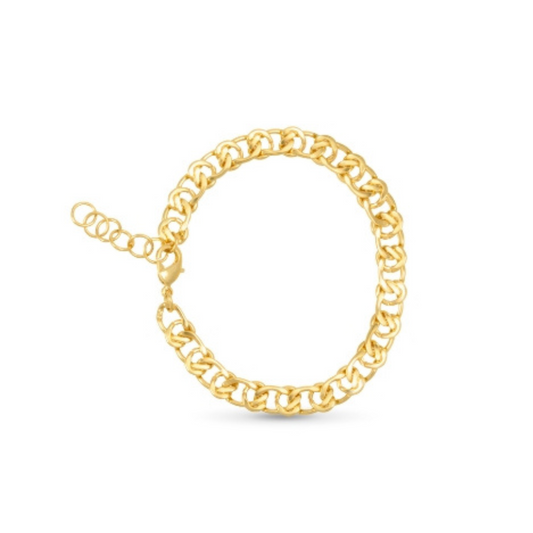 Introducing the Sophie Bracelet, a stunning addition to your jewelry collection. Crafted with 18k gold dipping, this elegant and timeless piece exudes sophistication and style. Elevate any outfit with the simple, yet stylish design of the Sophie Bracelet. Perfect for any occasion.