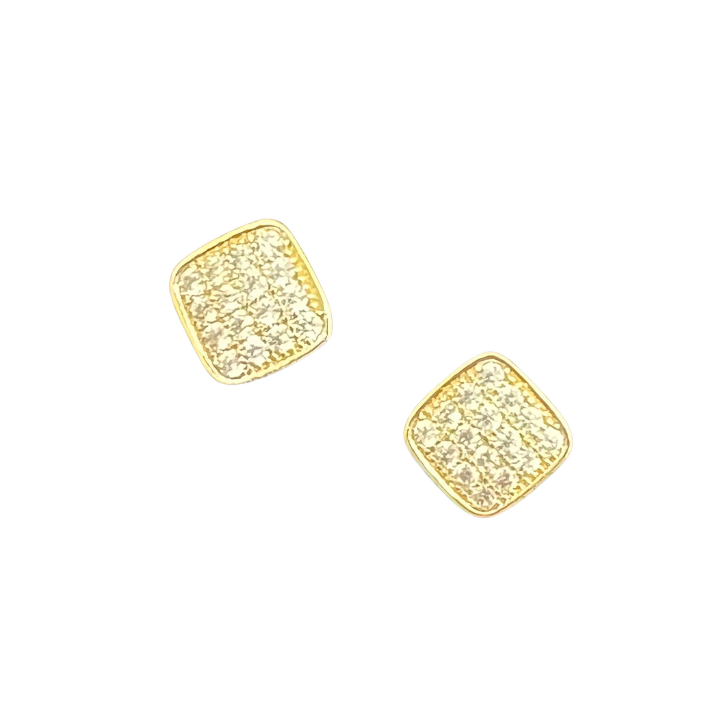 Square Rhinestone Studs