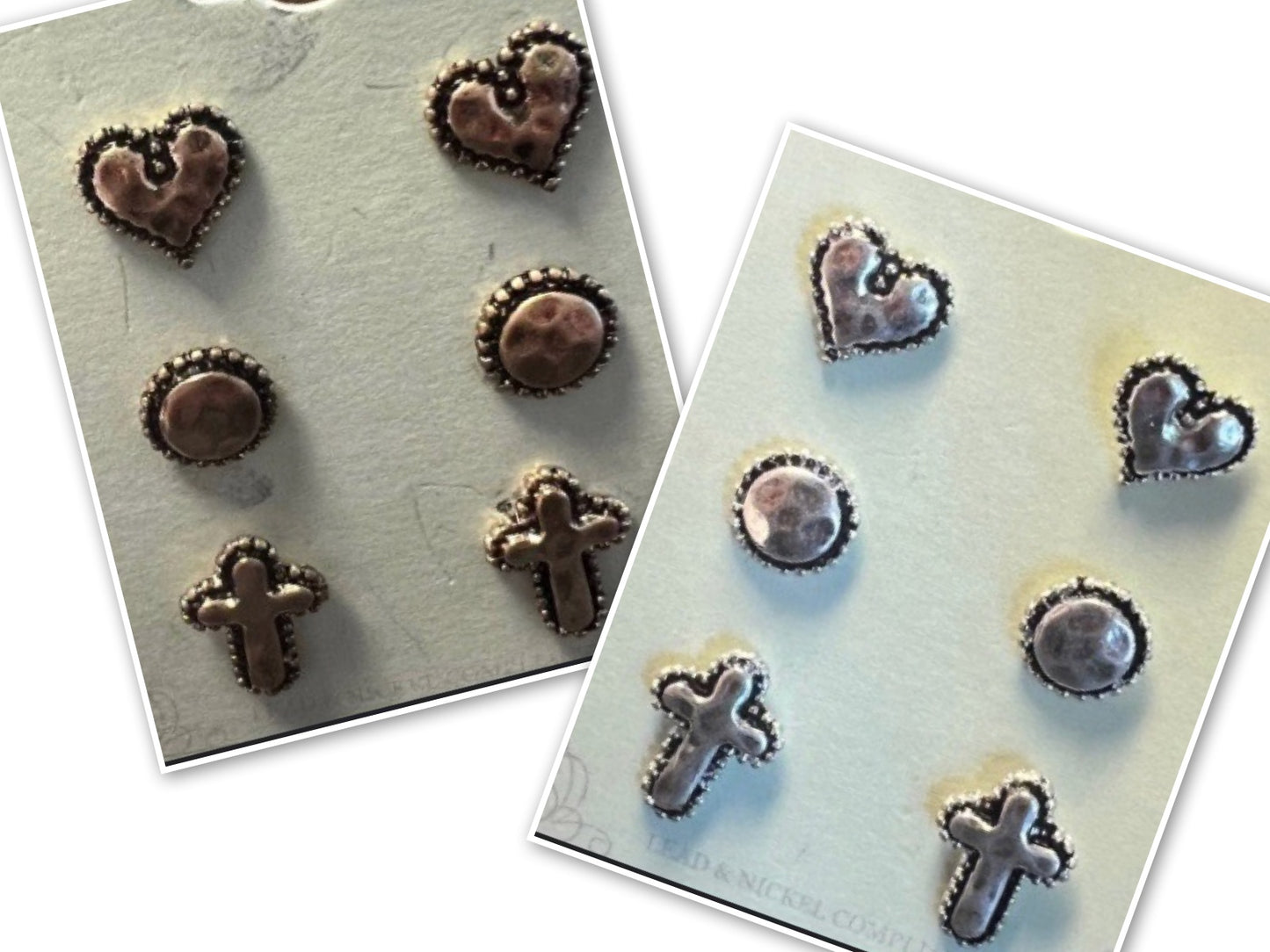 Set of 3 Stud Earrings