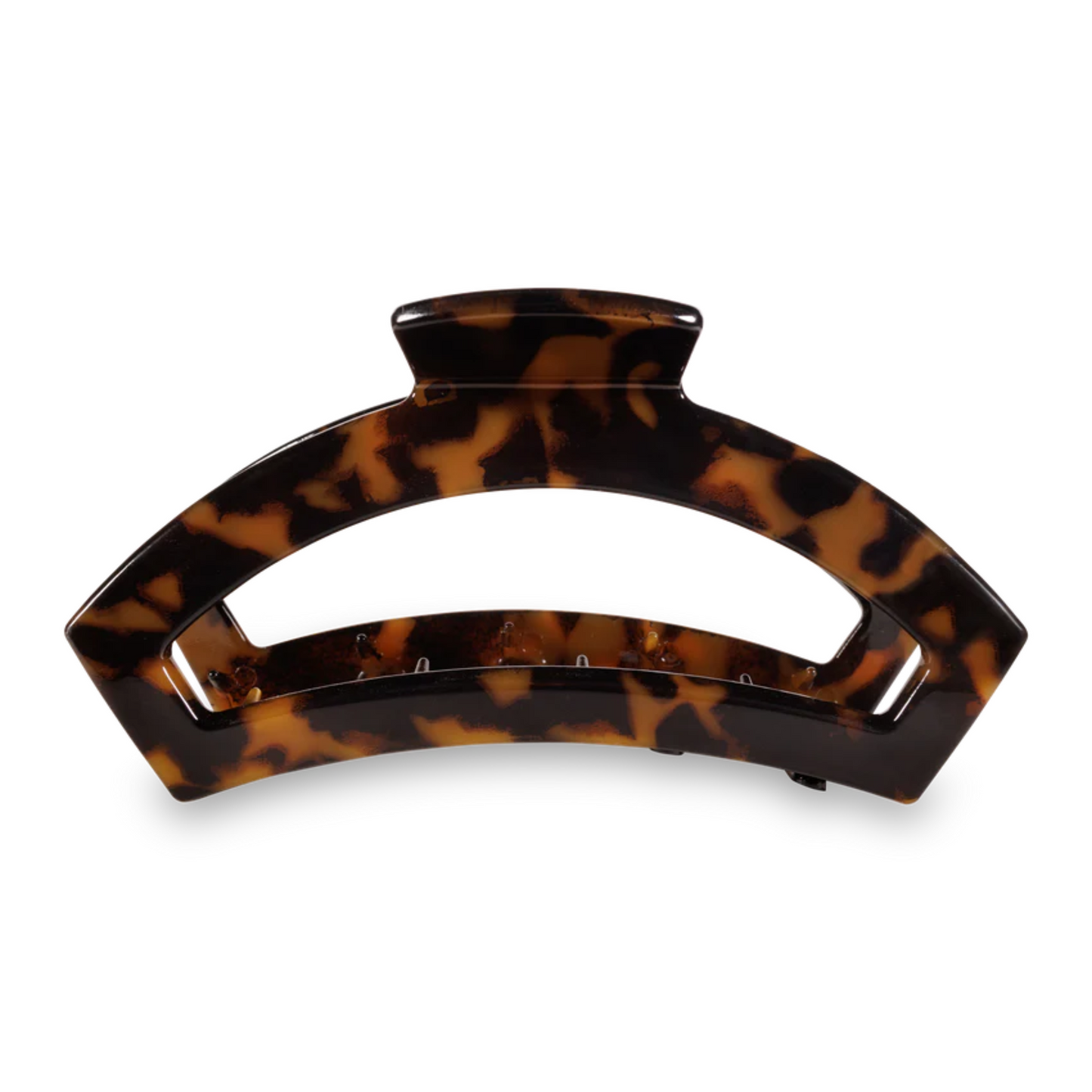 Large open hair clip in tortoise