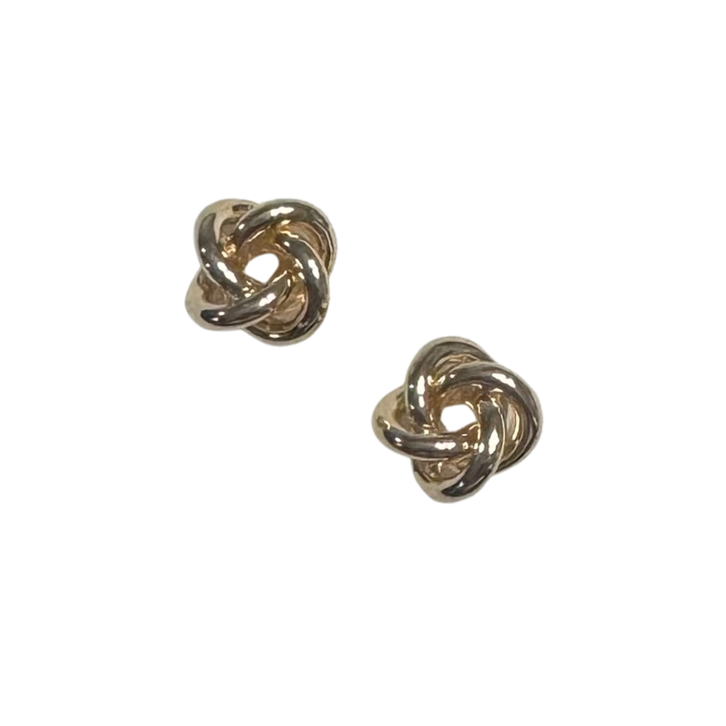 Elevate your everyday look with these stunning Twisted Rope Studs from Perdido Gems. Crafted in lustrous gold, each earring features an intricate twisted design that catches the light beautifully. The secure stud backing makes them perfect for all-day wear, whether you're heading to the office or out for the evening. A timeless addition to any jewelry collection.