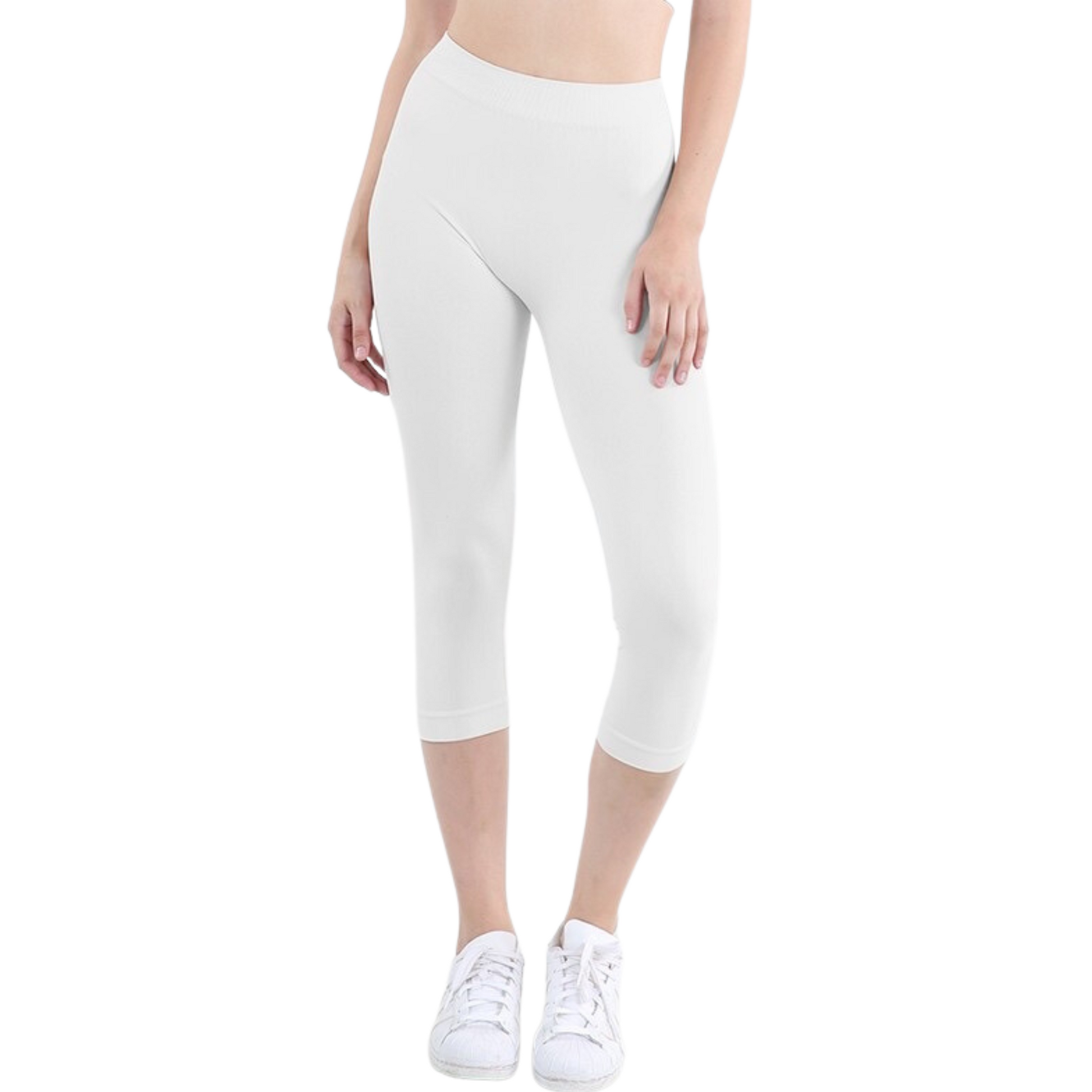 Nikibiki capri leggings in white