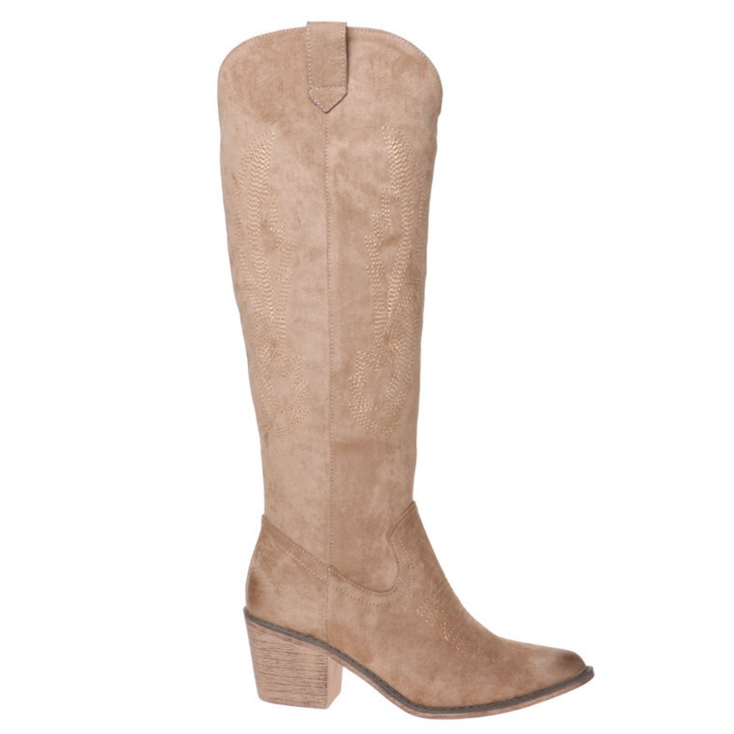 Wilder boot in light taupe color