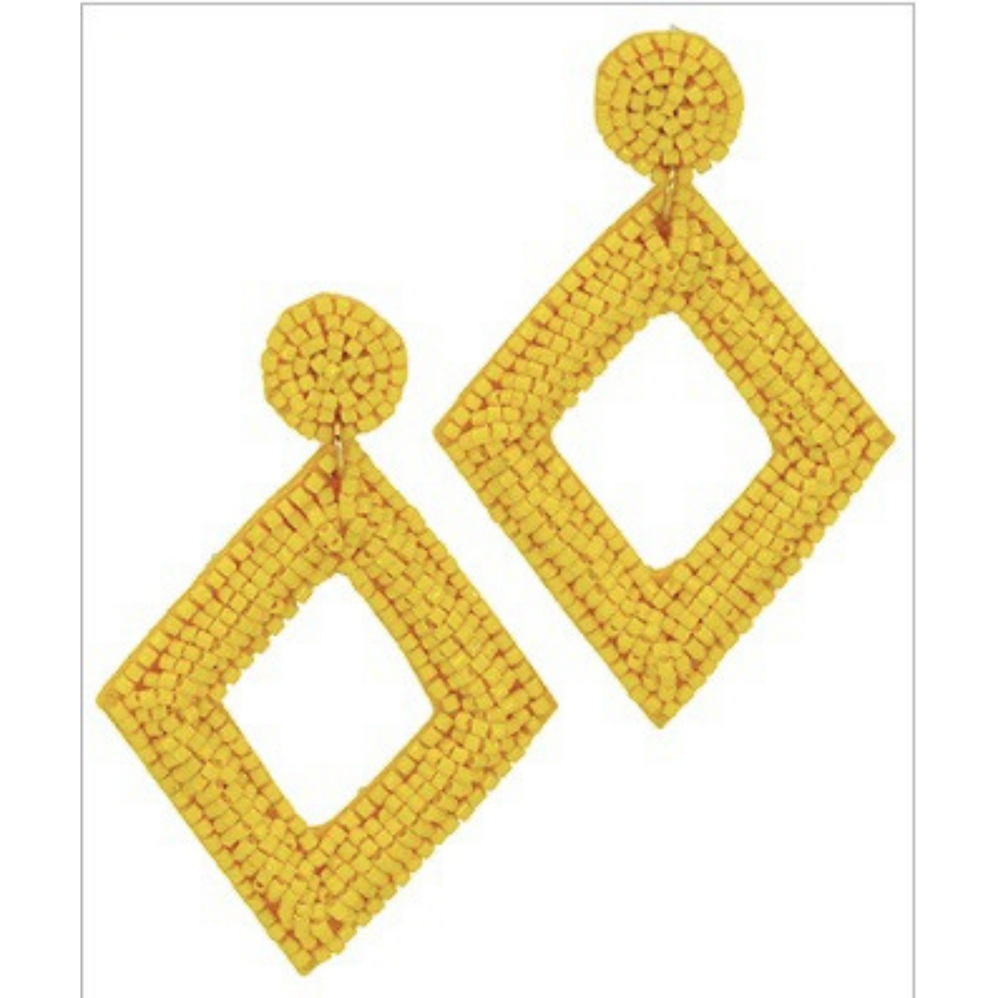 Beaded Diamond Earrings