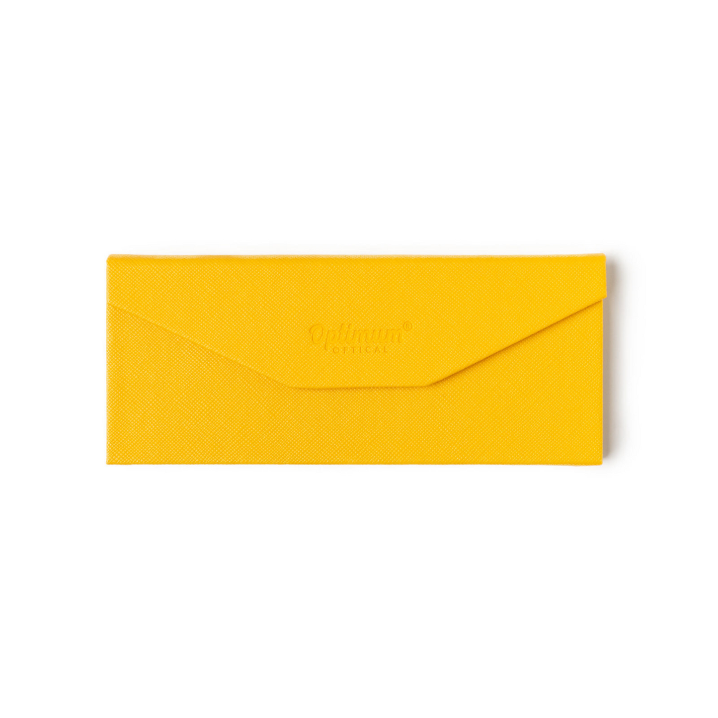 Foldable slimline eyewear case in yellow