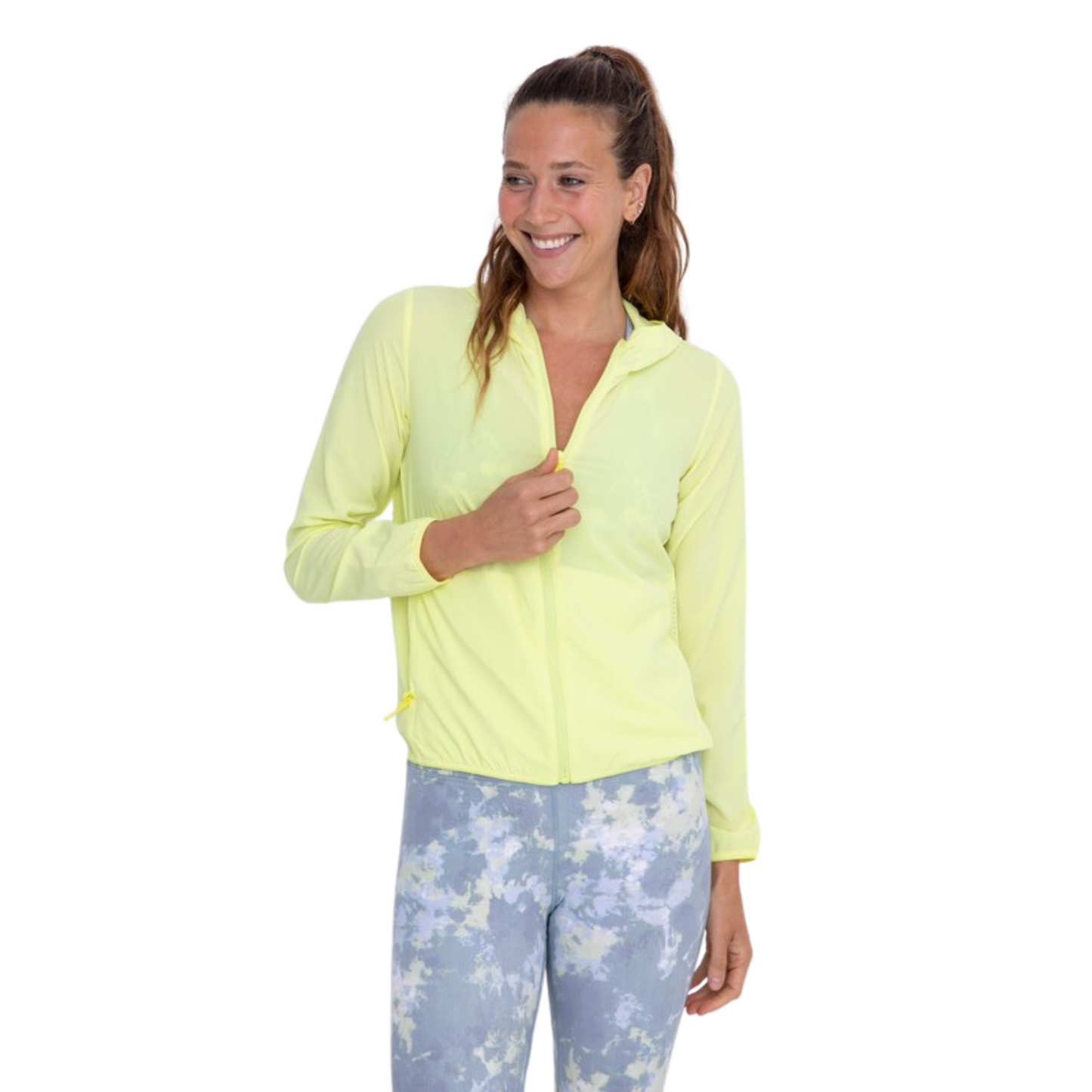 This lightweight, yellow Zip-Up Nylon Running Jacket offers maximum comfort and designed for maximum performance. An ideal choice for running in the gym, its breathable and lightweight fabric makes it the perfect companion for workouts.