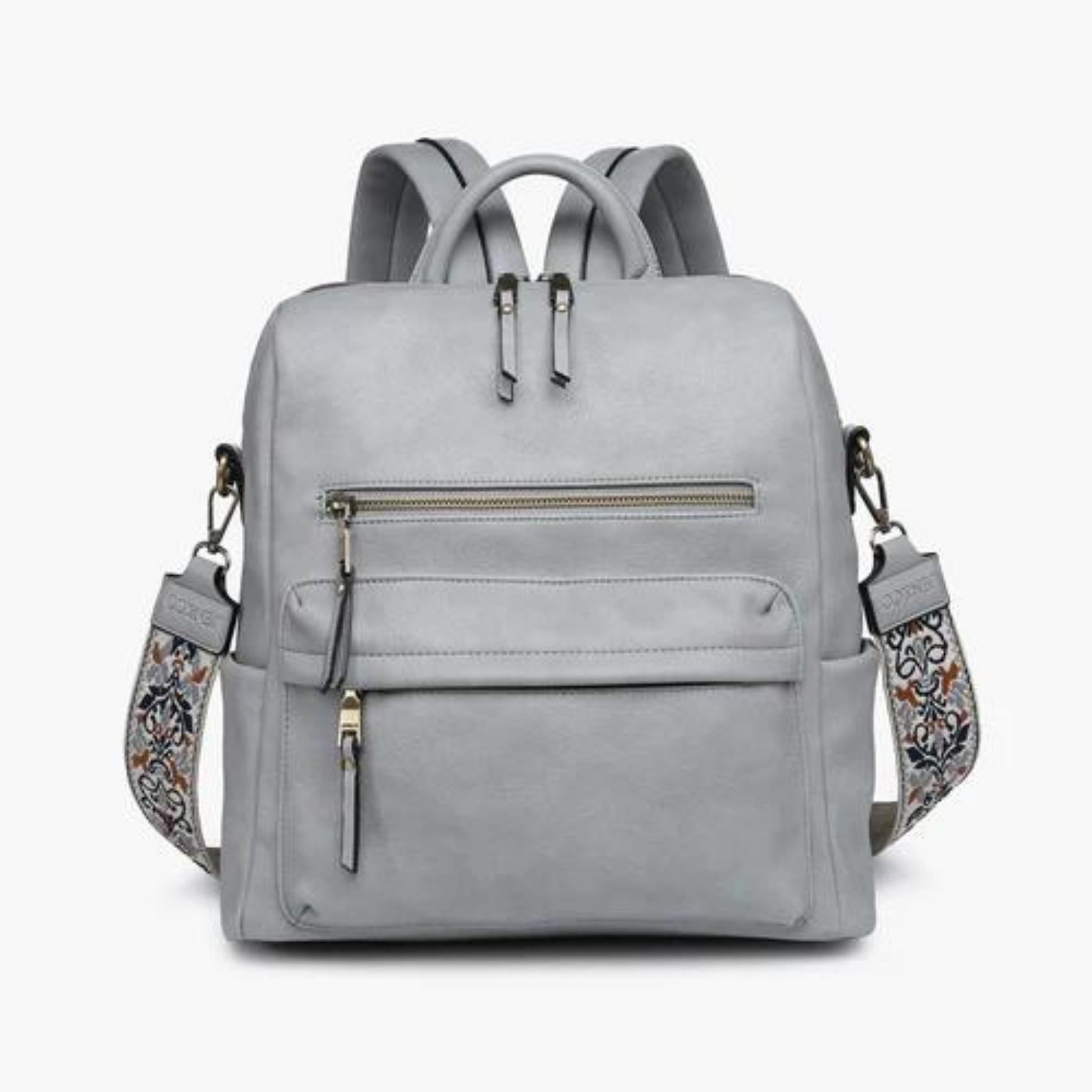 This Convertible Backpack with Guitar Strap has both style and function with its dusty blue and dusty lavender colors. Whether you need a sturdy backpack or versatile guitar strap, this convertible item is perfect for both purposes. Be ready for any adventure with this convenient and stylish carry-all.