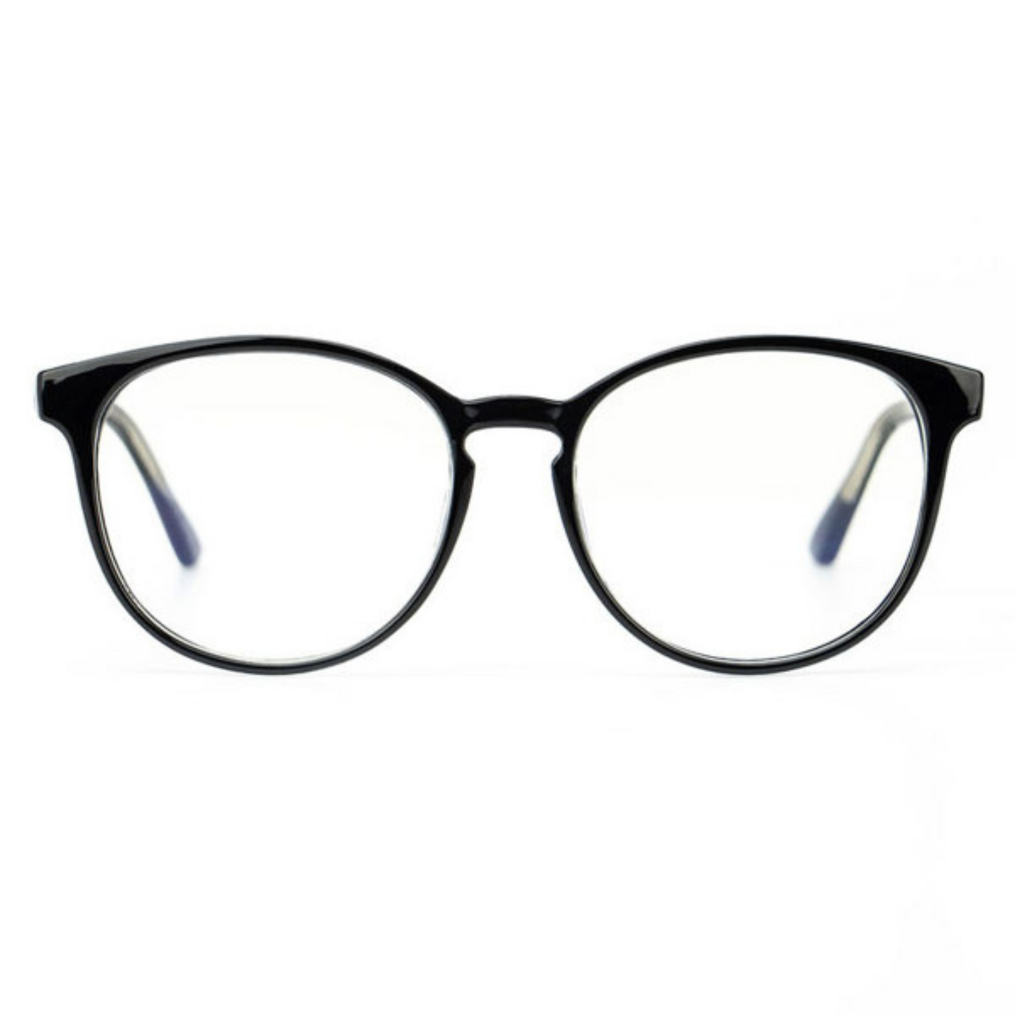Thin black rimmed reading glasses. This style is called Daydream