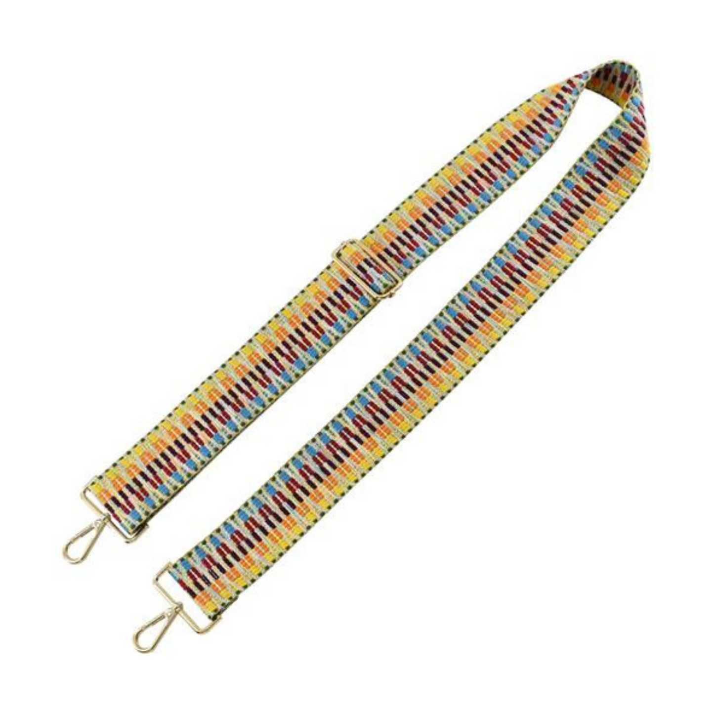 This Embroidered Boho Purse Strap is the perfect accessory to brighten up your look. With a multicolor variety of embroidered styles, it is sure to liven up any outfit. The adjustable strap allows for a comfortable and secure fit. Add a fashionable twist to any purse with this stylish accessory.