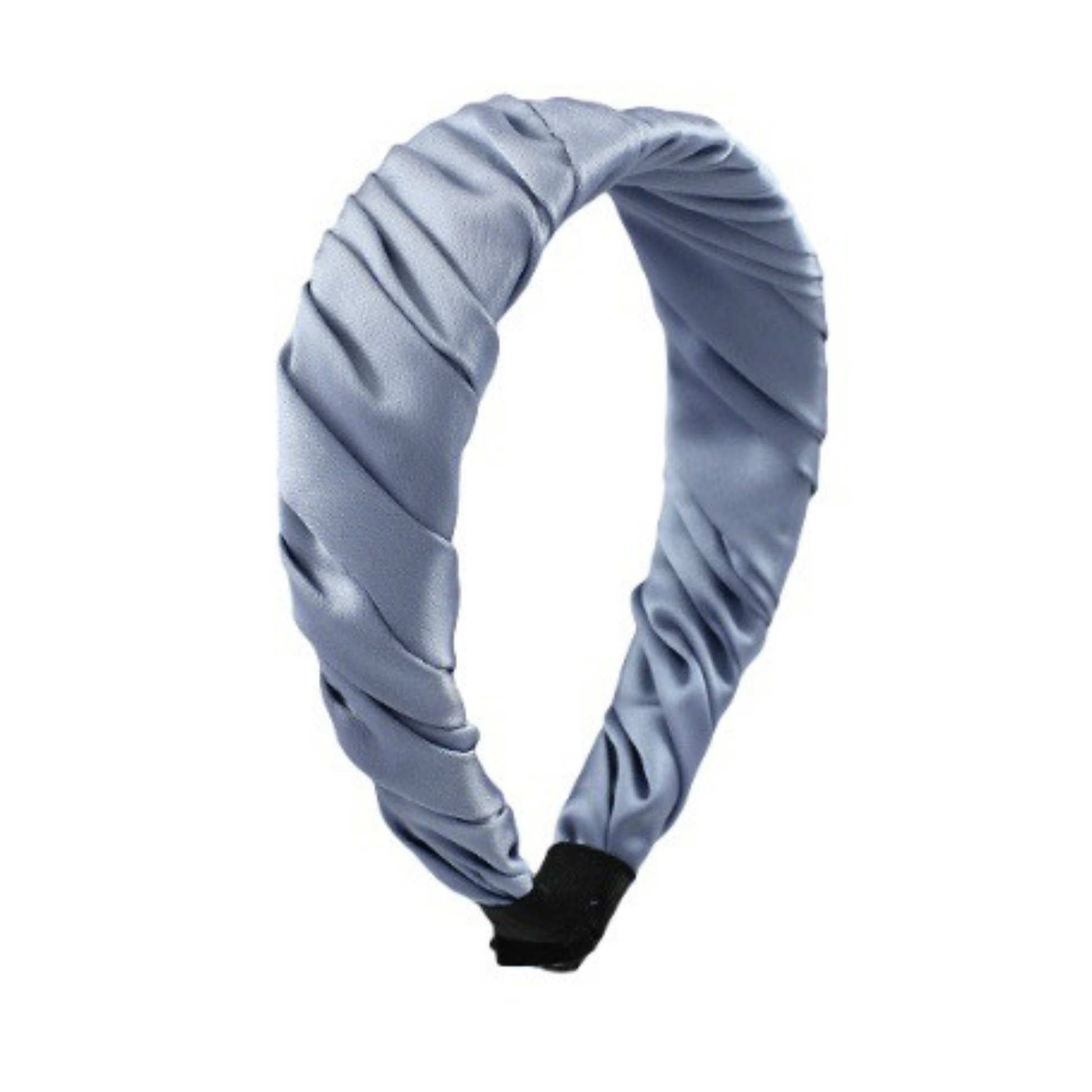 This comfortable fabric wrapped headband comes in two gorgeous colors - a soft pink, and a stylish blue. Boasting a fashionable and elegant look, this accessory is both a stylish and reliable choice for any occasion.