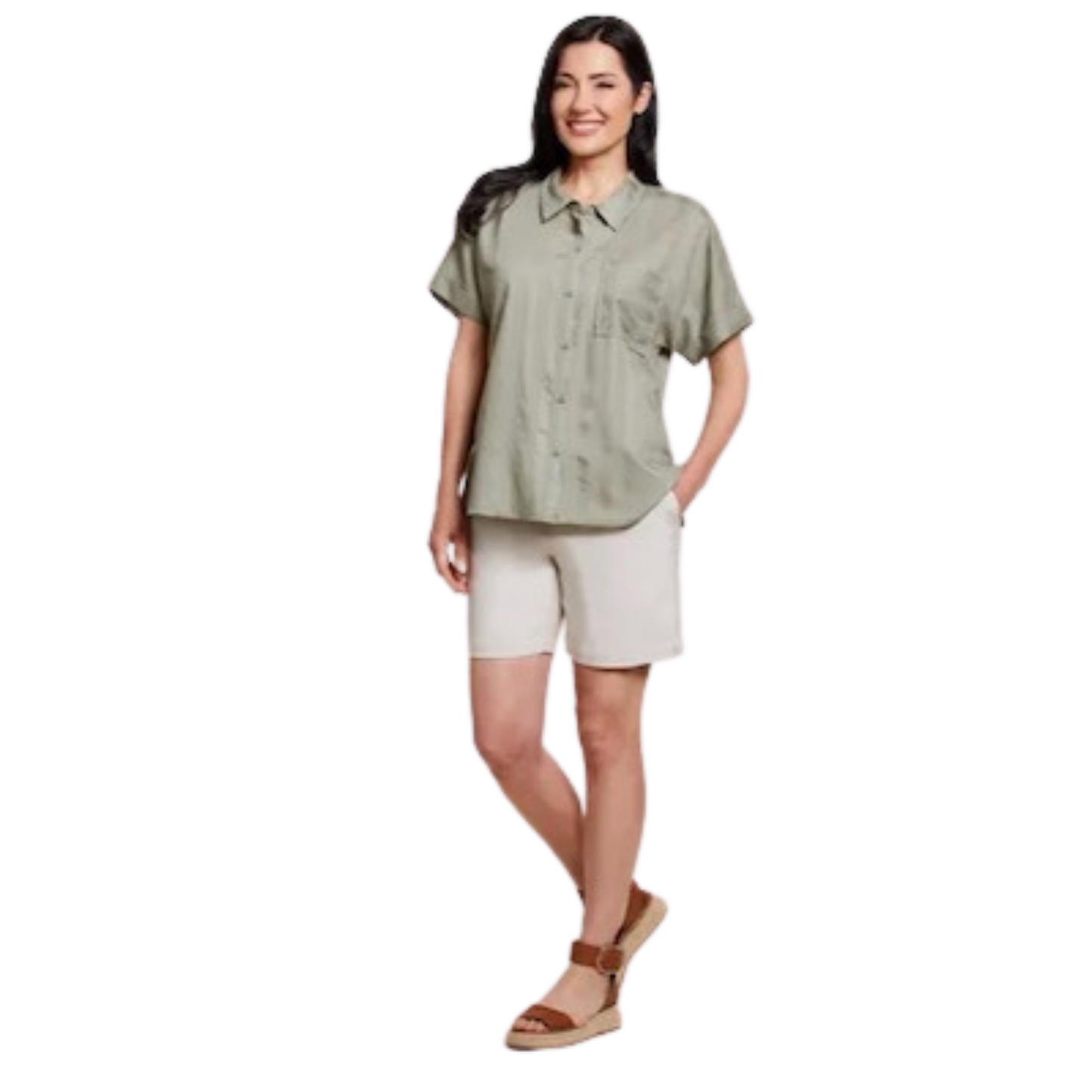 These sleek pull-on shorts are putting serious pep in our step! We love the stretch woven fabric with a pull-on design, 7" inseam, FIA fit, side slits at the hem, functional front pockets, and FLATTEN-IT technology in the front that produces a slender figure for all-day flattery.