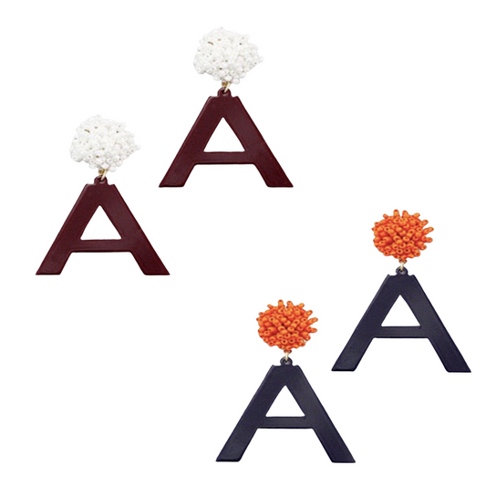 Show off your team spirit with these Game Day Earrings. Crafted in crimson and white or orange and blue, these dangle earrings feature both Auburn and Alabama's colors. Let everyone know you're rooting for your favorite team with these stylish earrings.