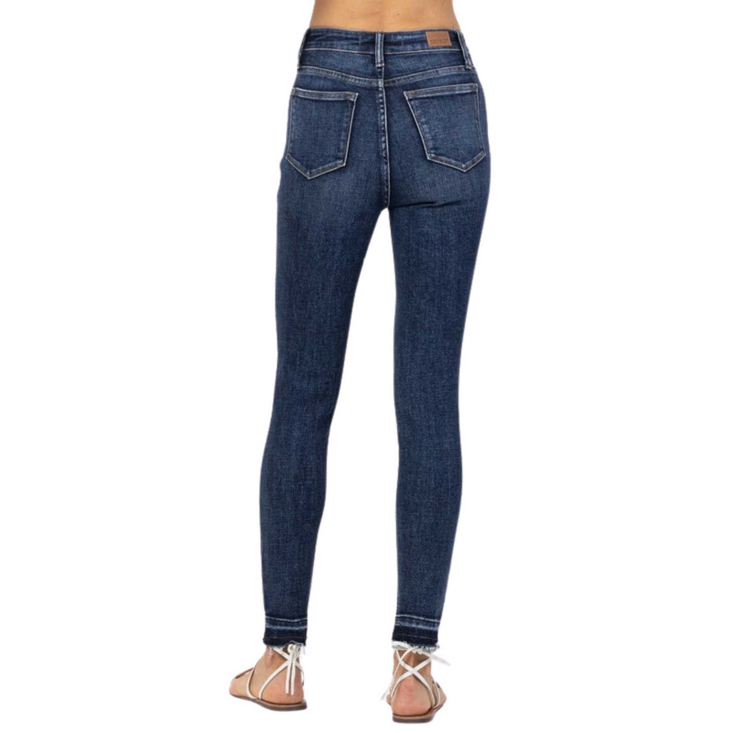 These High Waist Tummy Control Skinny Jeans are a stylish and comfortable way to flatter your curves. Their dark wash is a timeless classic that can easily be dressed up or down, and the high waist and skinny fit provide a flattering silhouette to any body type.