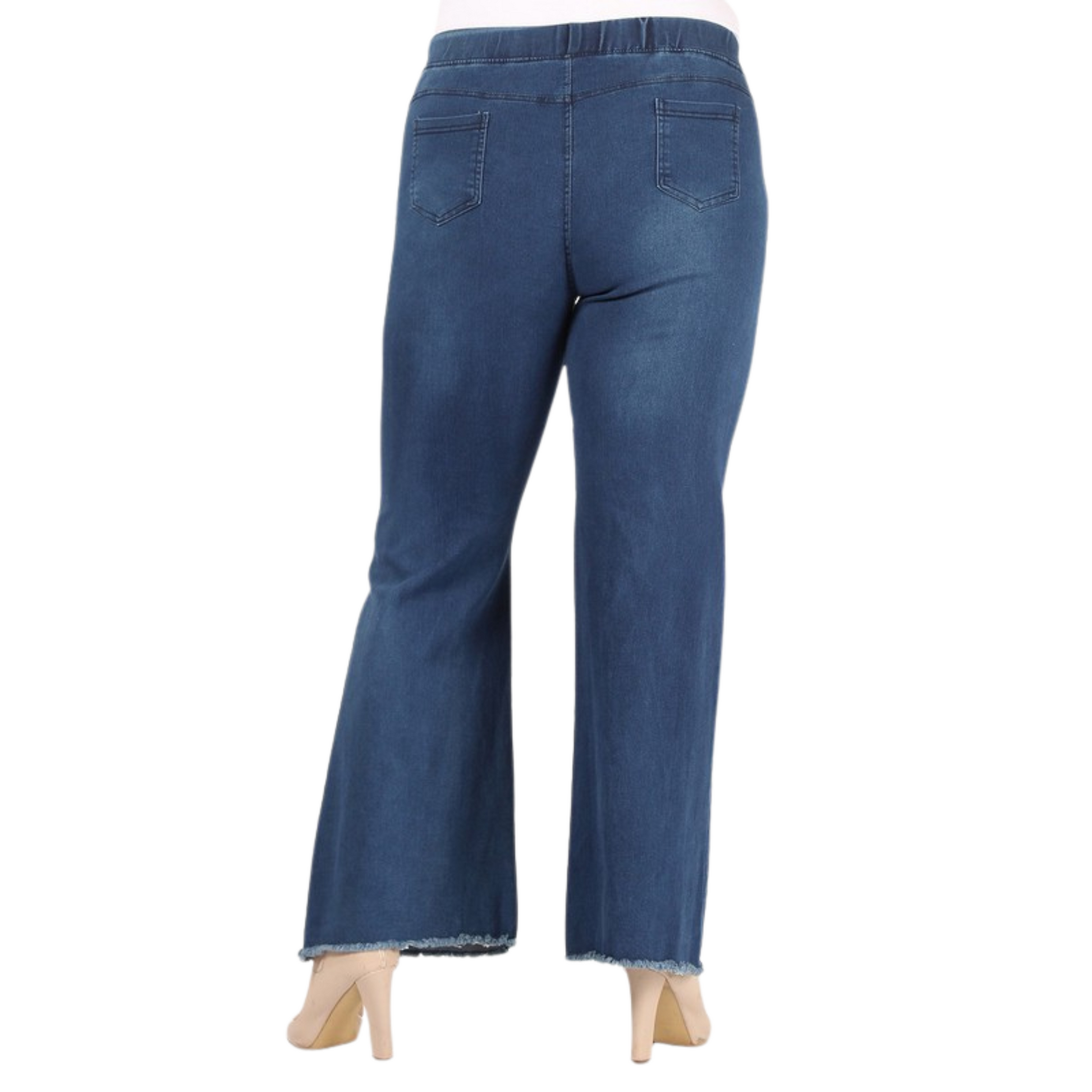 Stay comfortable and stylish with our High Waisted Flare Jeggings. Available in plus sizes, the dark wash and comfortable fit make these jeggings perfect for a variety of looks. Crafted with your comfort in mind, you'll love wearing these all day.