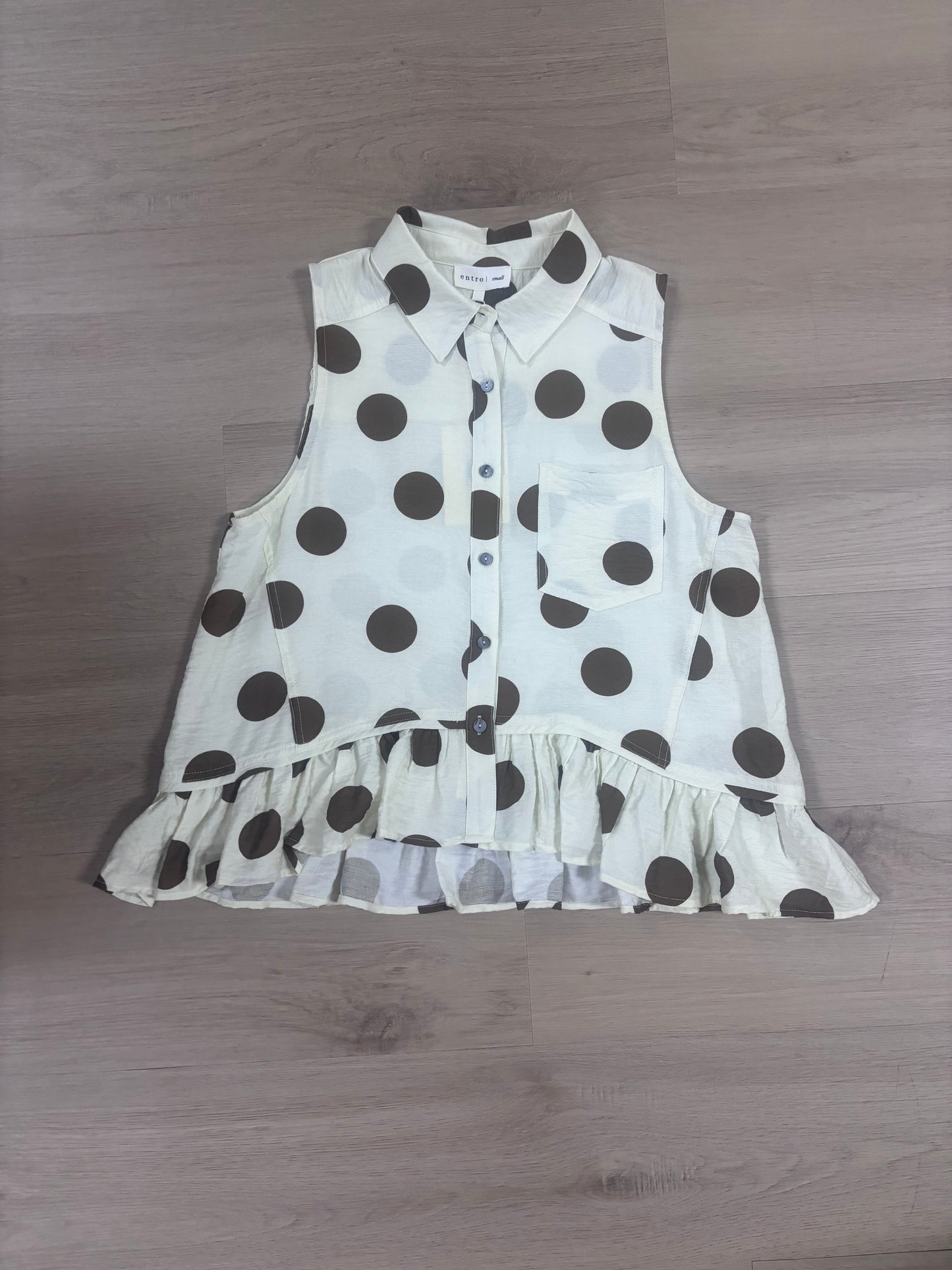 Collared  Button Up Top