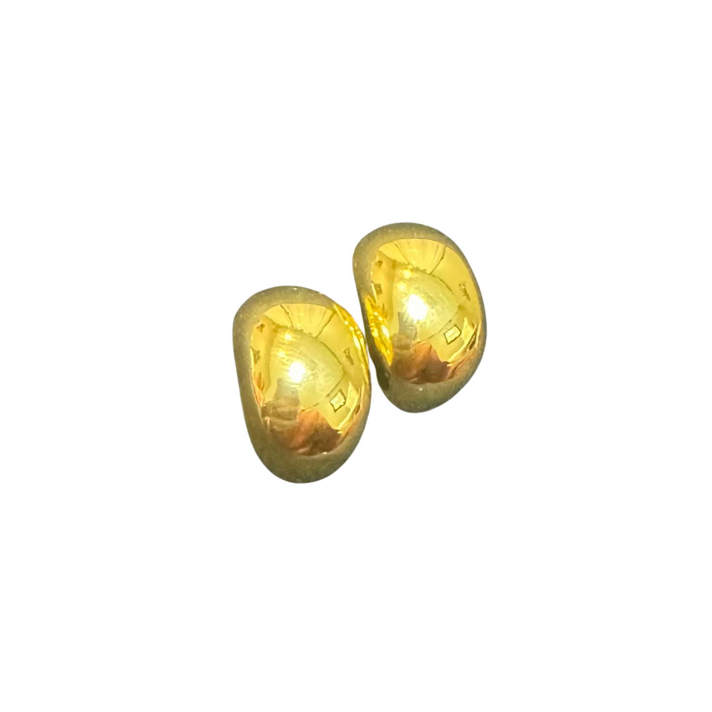 These Iris Polished Wide Huggie Earrings, designed by Amanda Blu, feature a stunning gold polish. A must-have for any jewelry collection, these stud earrings exude elegance and versatility. Elevate any outfit with these statement pieces that showcase your impeccable style and taste.