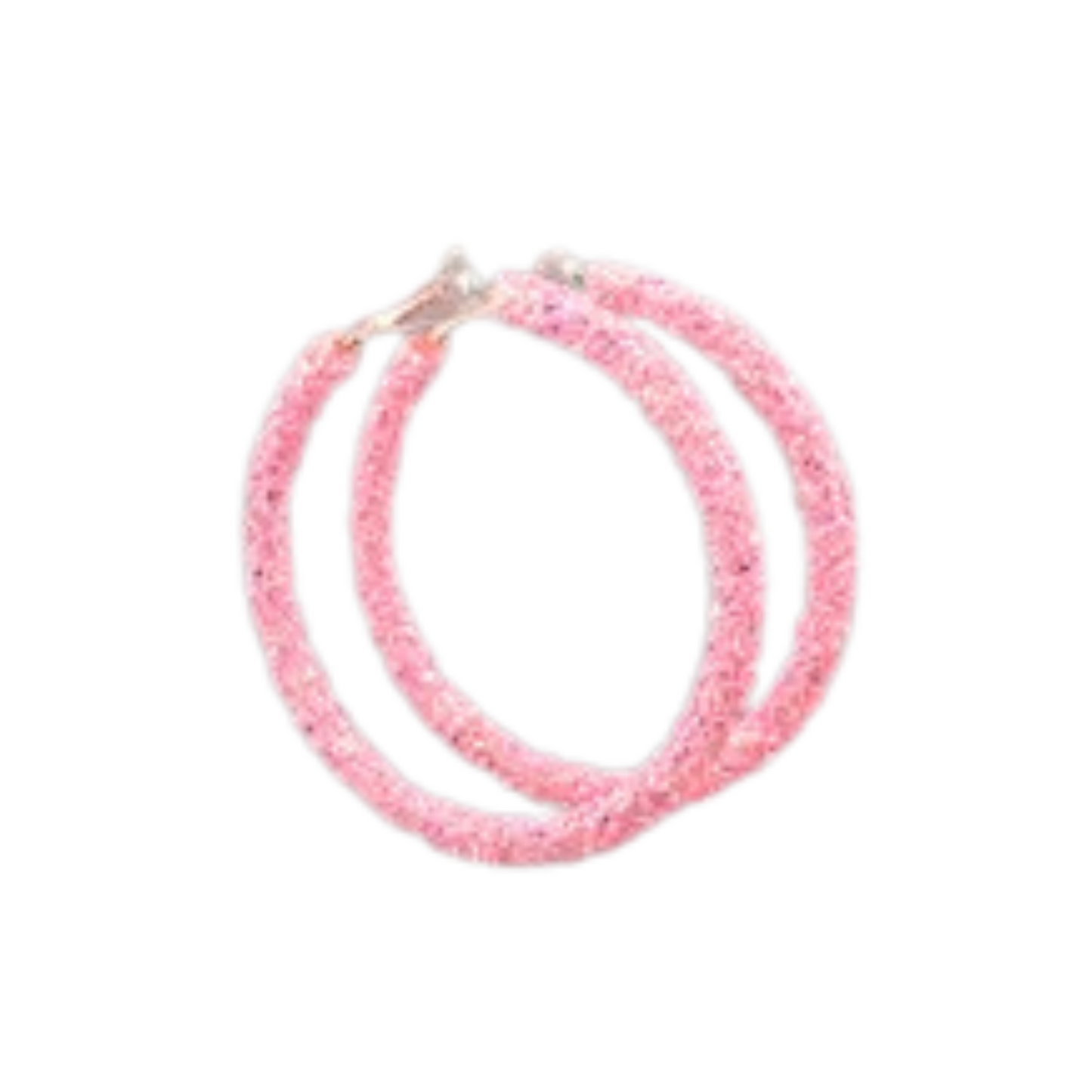 The Large Crystal Cluster Hoops are perfect for any occasion. These lightweight earrings feature iconic crystal cluster accents in three colors: white, yellow, and pink. For a timeless and elegant look, these are sure to make a statement.