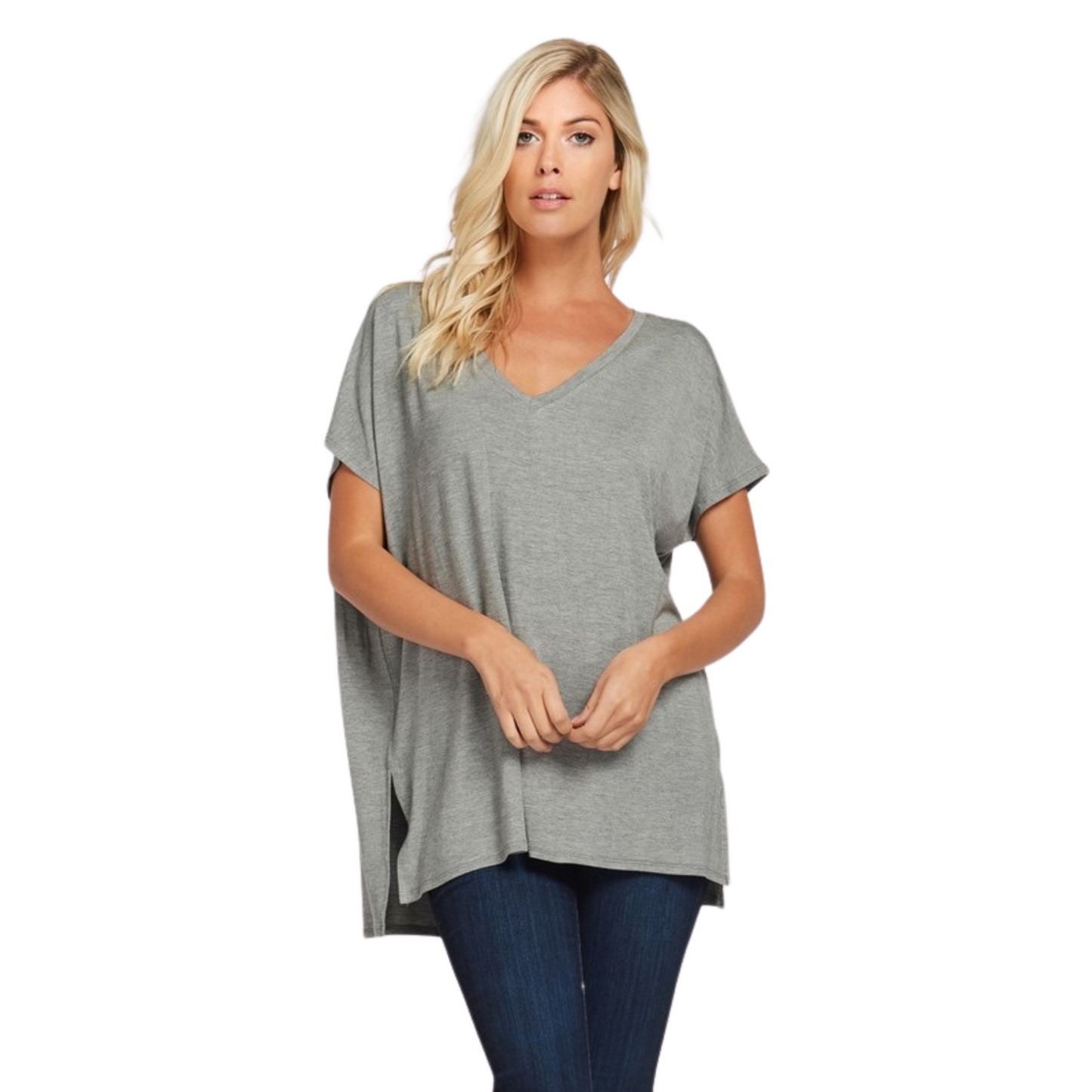 This comfortable and classic tee features a classic V-neck cut and is designed with lightweight fabric and breathability in mind. The heathered grey hue makes this tee perfect for your casual weekends. The perfect way to stay relaxed, cool, and stylish all at once.