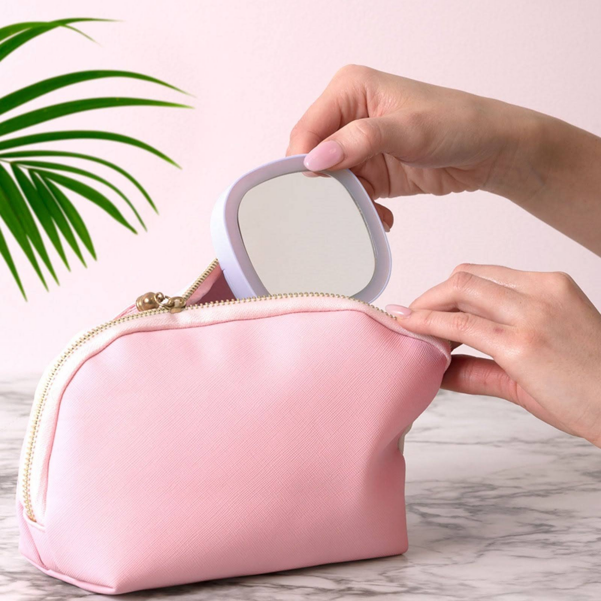 Mini LED makeup mirror. Perfect for travel