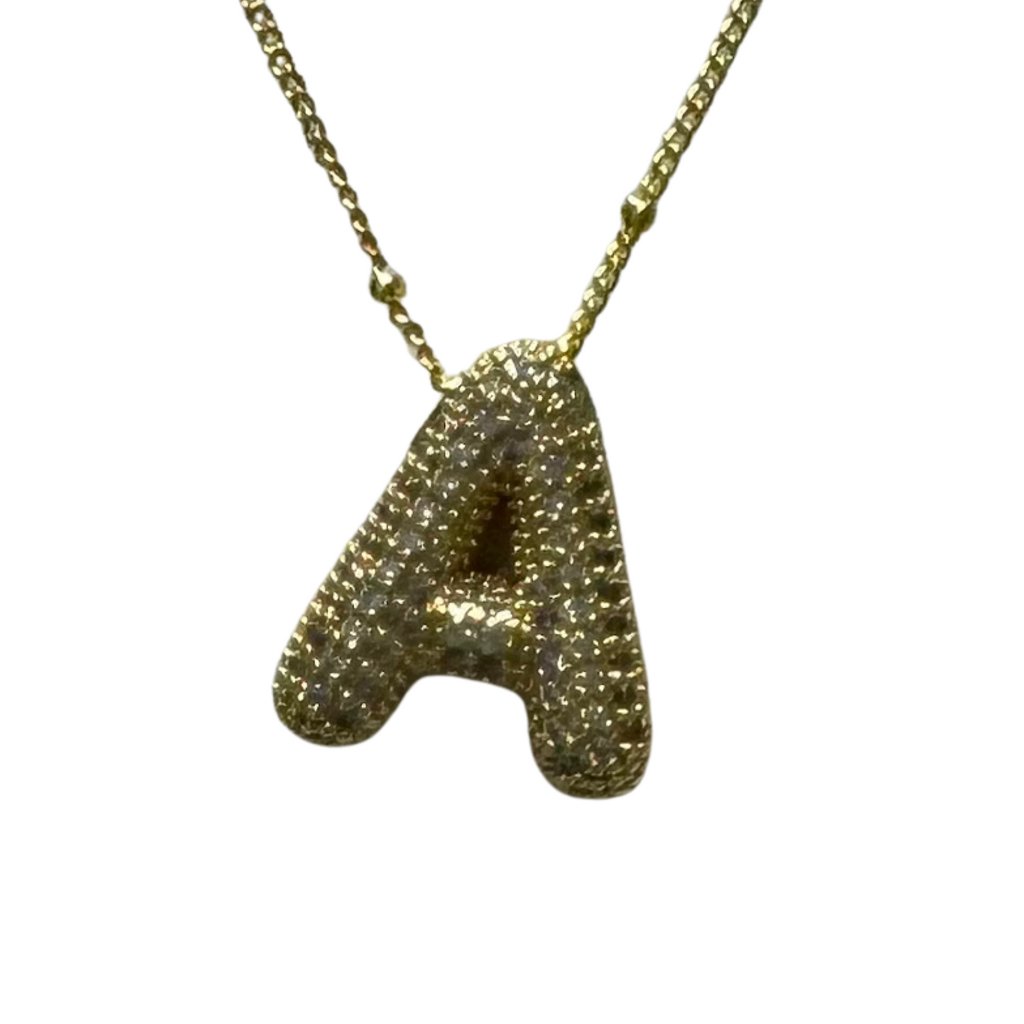 Rhinestone Initial Necklace