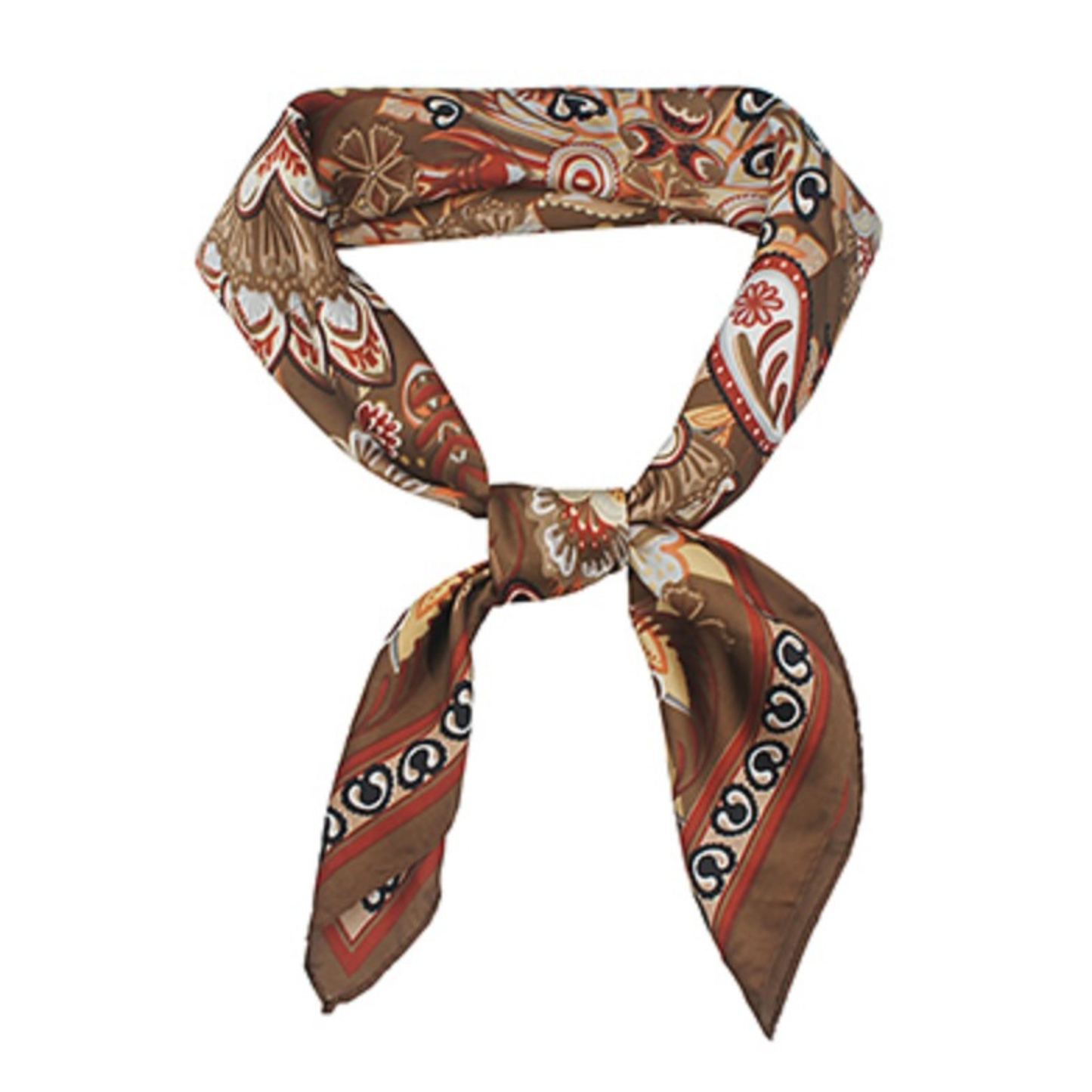 Scarf Necklace in Abstract print