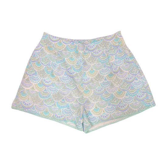 Embrace comfort and style with these blue abstract print linen shorts from the Fore collection. The distinctive blanket stitch detailing adds artisanal charm to these breathable shorts, perfect for warm weather outings. The unique abstract pattern offers versatile pairing options while the premium linen fabric ensures all-day comfort.