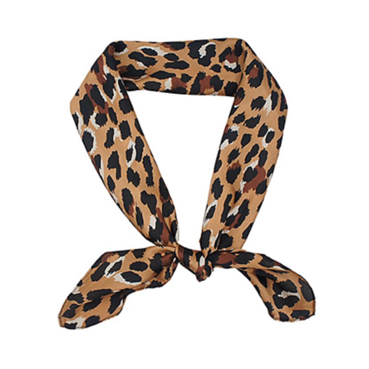 Scarf Necklace in animal print