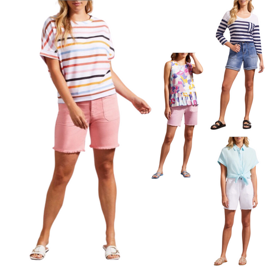 Stay comfortable and stylish in our Audrey Mid Rise Shorts, crafted with a mid rise fit and 5 different colors: pink, denim, lily, white, and ivory. These shorts are designed to be lightweight and breathable, creating the perfect combination of comfort and style.