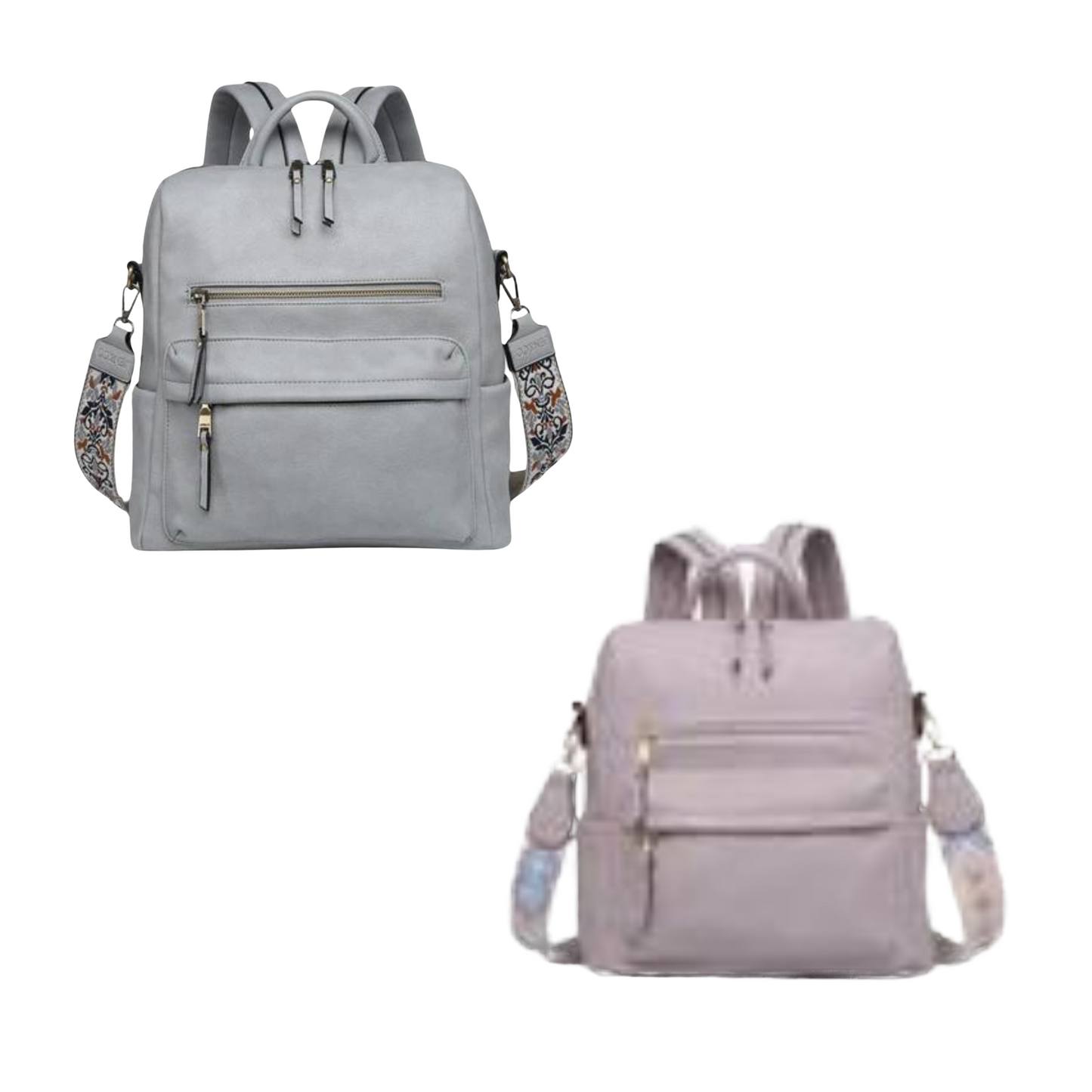 This Convertible Backpack with Guitar Strap has both style and function with its dusty blue and dusty lavender colors. Whether you need a sturdy backpack or versatile guitar strap, this convertible item is perfect for both purposes. Be ready for any adventure with this convenient and stylish carry-all.