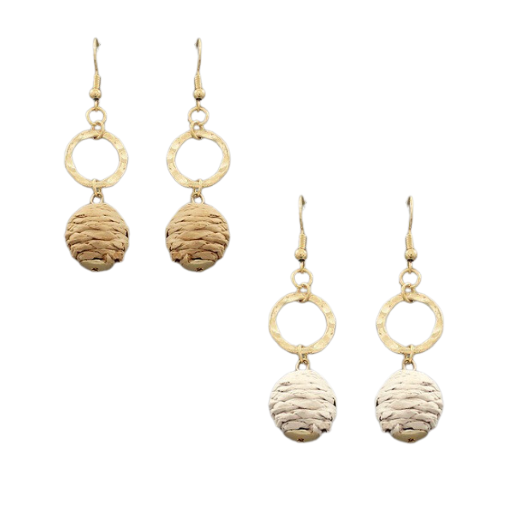 Sunshine and Woven Gold Dangle Earrings Nectar – Nectar Nectar New York