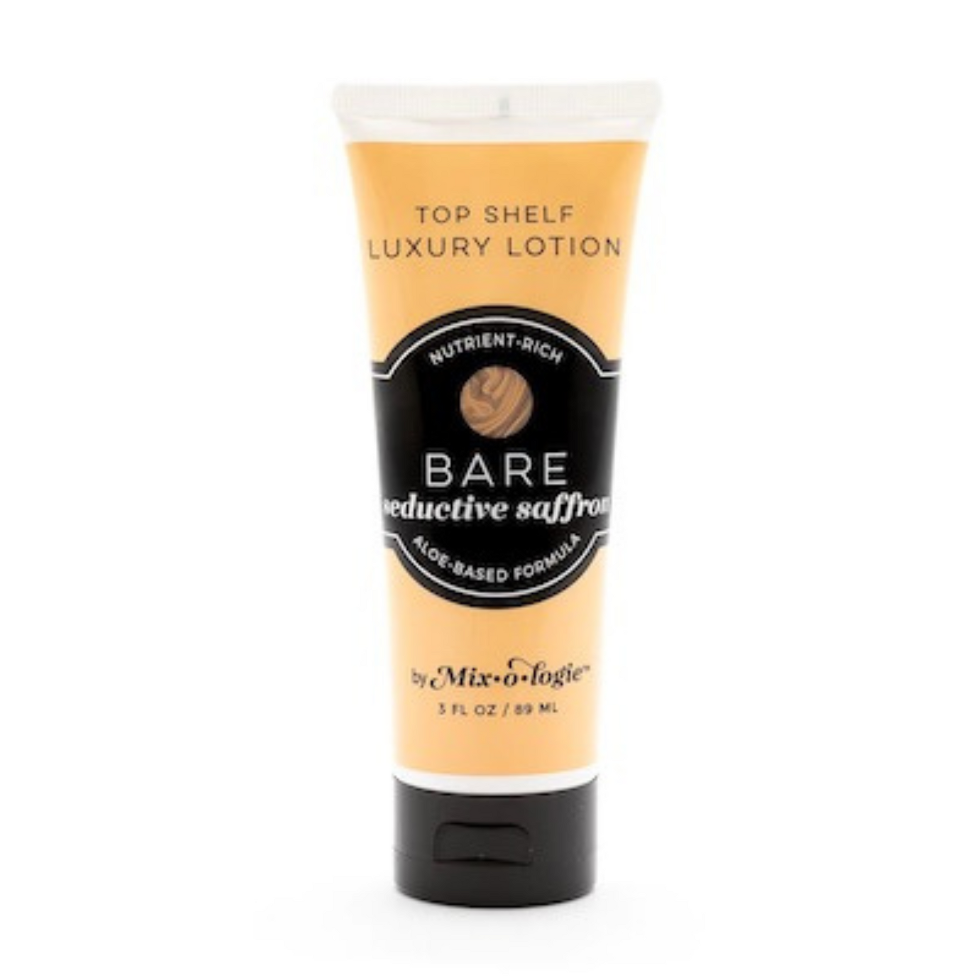 Top shelf luxury lotion in bare