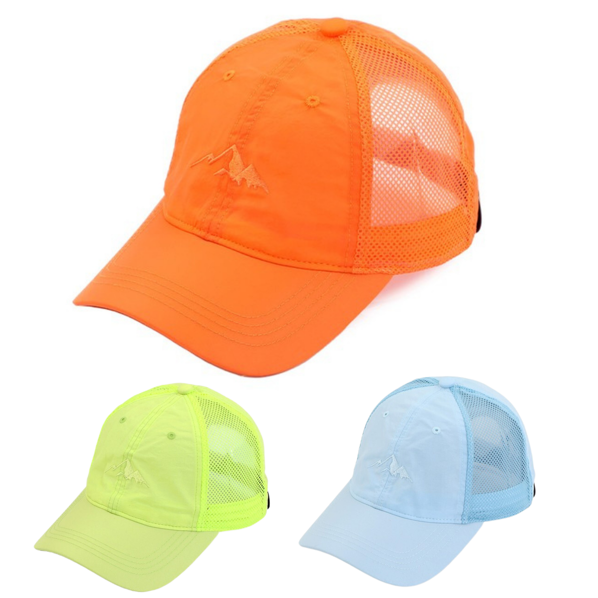 Look good and feel great with our Weightless Windbreaker Baseball Cap! This stylish accessory comes in 3 fun colors – light blue, lime green, and orange – and provides adjustable comfort with its adjustable back. This cap is the perfect choice for anyone looking for lightweight protection from the elements.