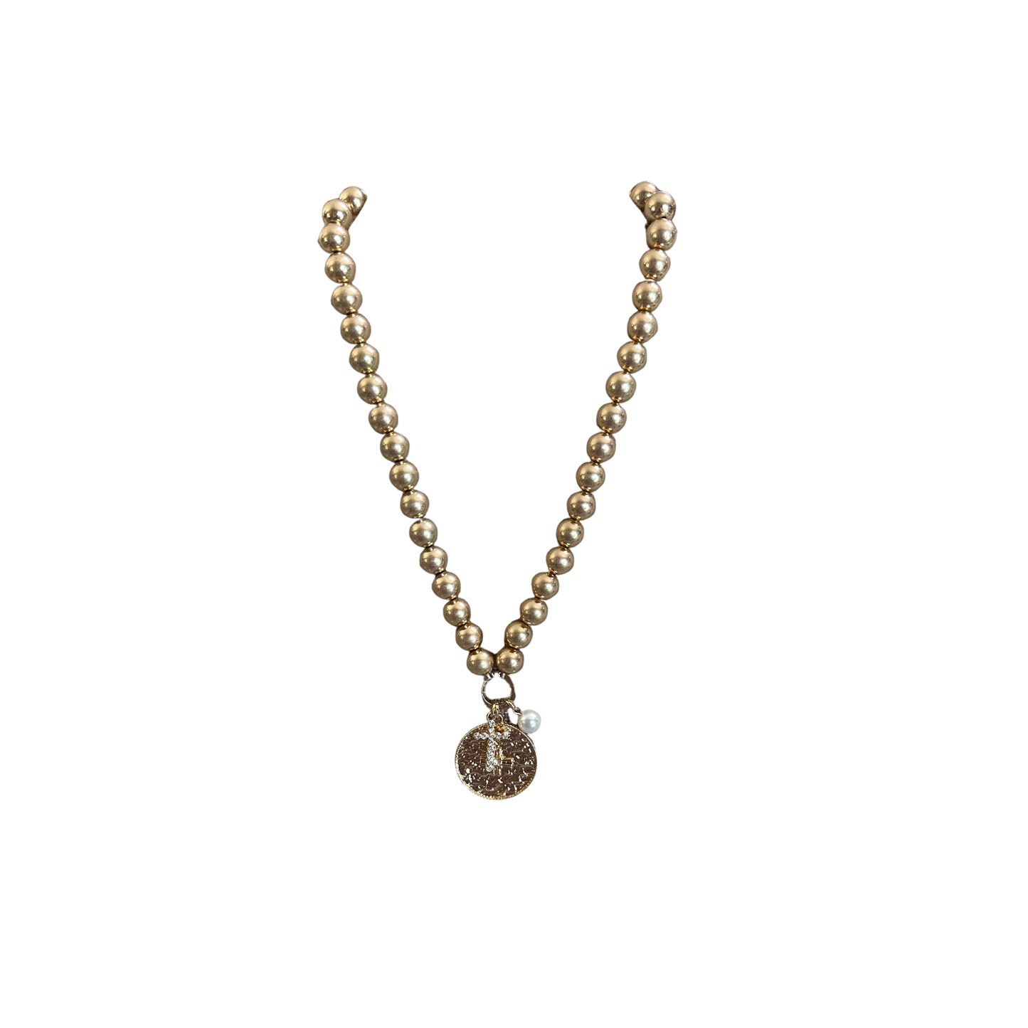 Beaded Cross Necklace