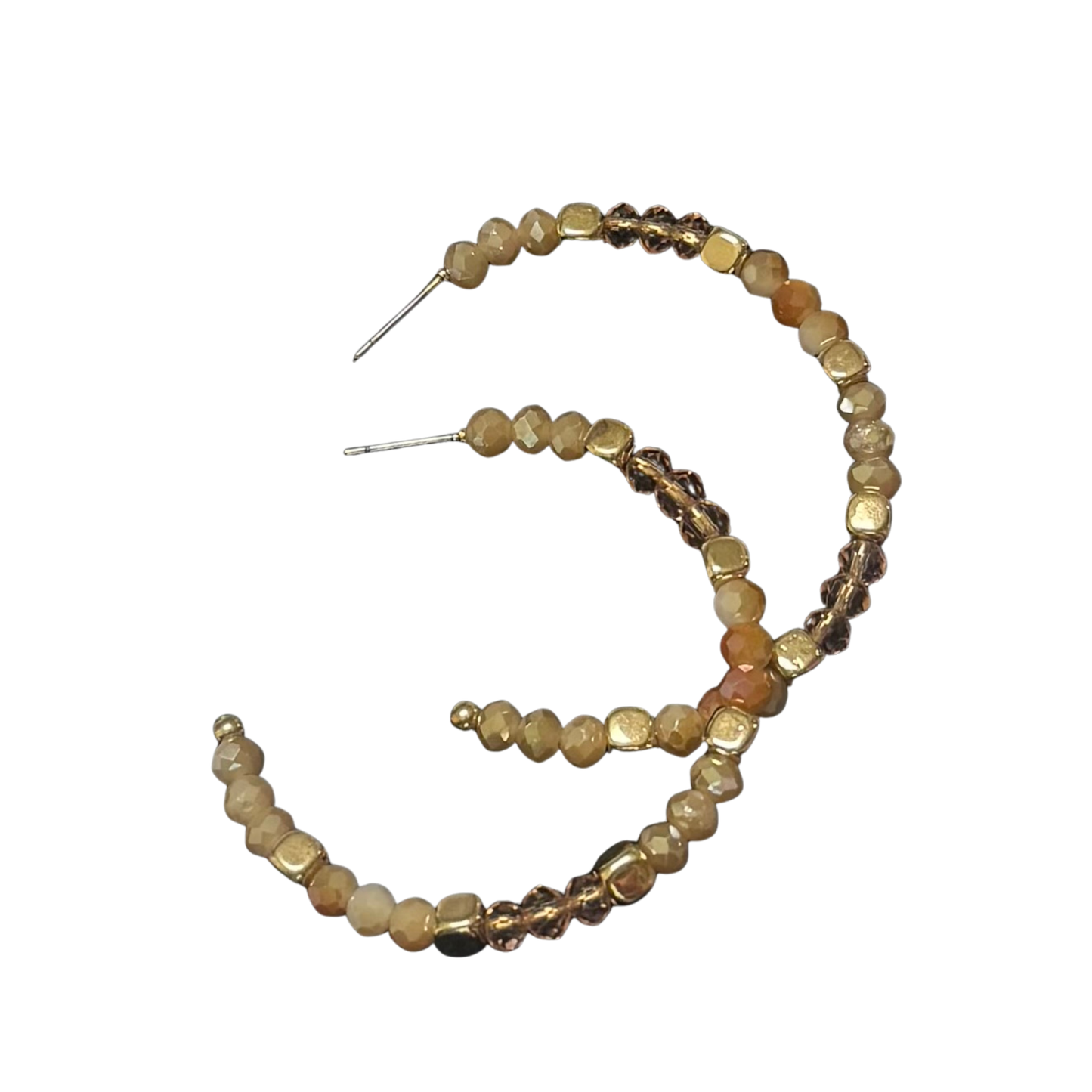 Elevate your everyday look with these stunning Open Beaded Hoops from Pomina. Crafted with delicate pink and gold beading, these hoops offer a perfect blend of elegance and modern style. The lightweight design ensures all-day comfort, while the eye-catching color combination makes them versatile enough to pair with any outfit. Whether you're dressing up for a special occasion or adding a touch of sophistication to casual wear, these beaded hoops are the ideal accessory to express your personal style.