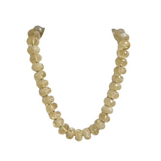 Elevate your everyday style with this refined beaded necklace from Perdido Gems. Crafted with luminous beige translucent beads, this short necklace offers a sophisticated, understated elegance that complements any complexion and wardrobe. The translucent quality creates subtle light-catching depth, making it versatile enough for layering or wearing solo. Perfect for those who appreciate quality craftsmanship and timeless design.