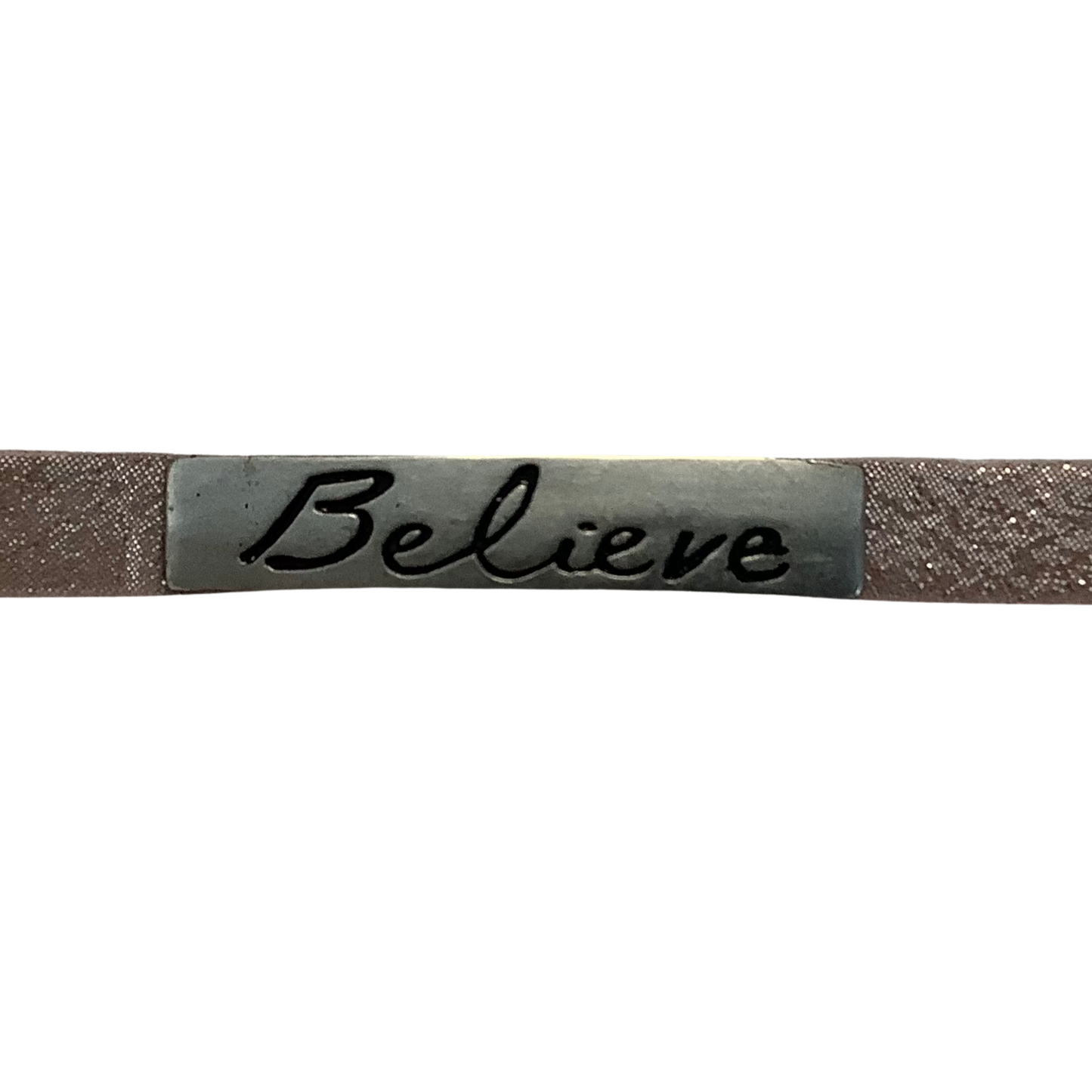 Leather Believe bracelet