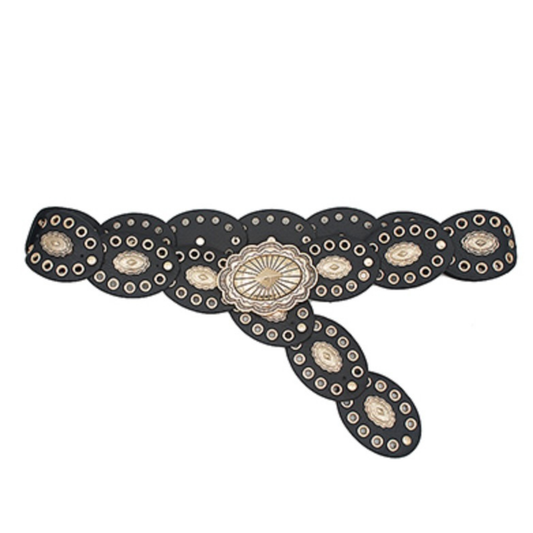 Elevate your everyday style with this striking Black and Gold Belt from Golden Stella. The sleek black design is beautifully complemented by luxurious gold accents that add a touch of sophistication to any outfit. Perfect for dressing up casual wear or adding polish to formal looks, this versatile belt transitions seamlessly from day to night. Quality crafted for durability and comfort, it's an essential accessory for any wardrobe.
