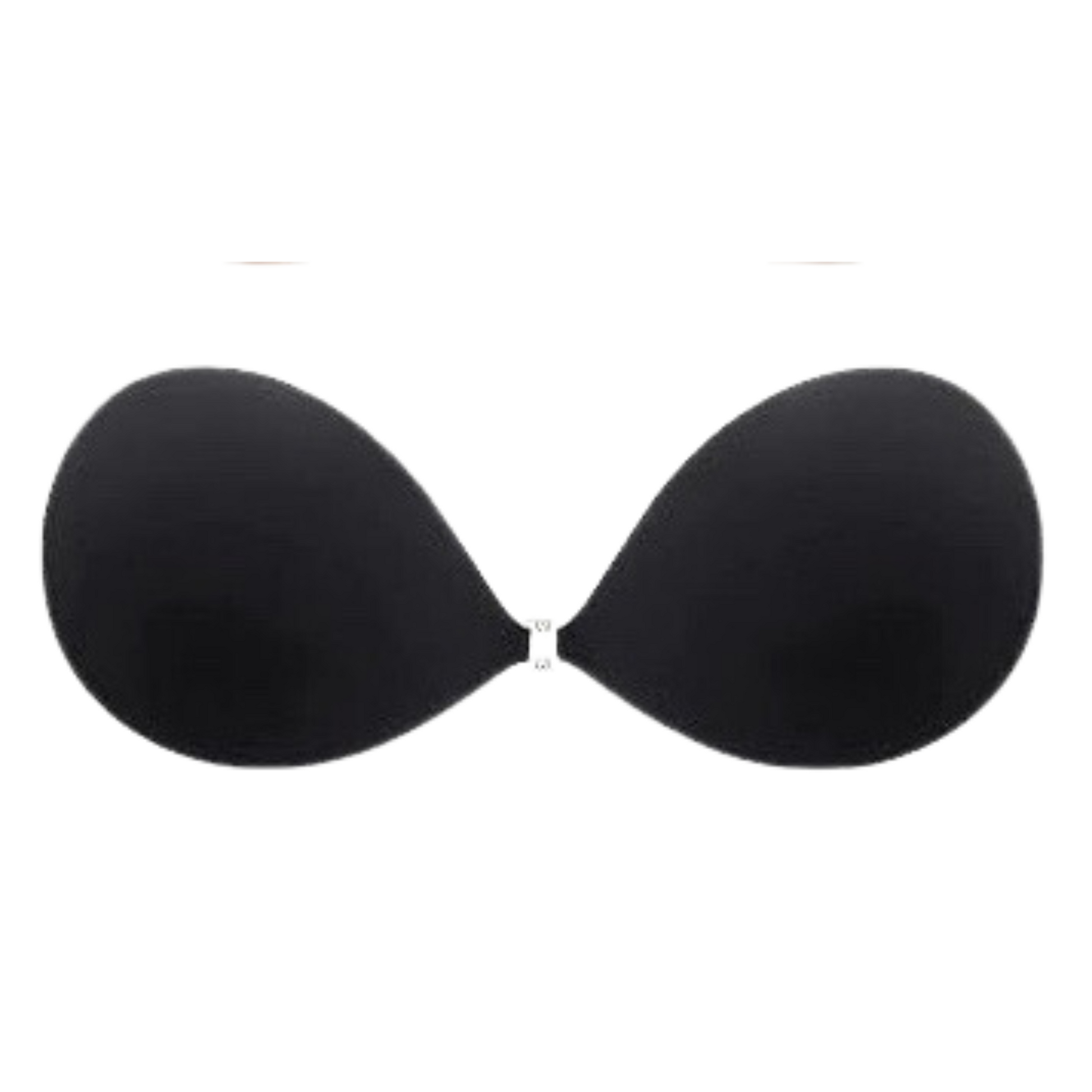 Cloth adhesive bra in black