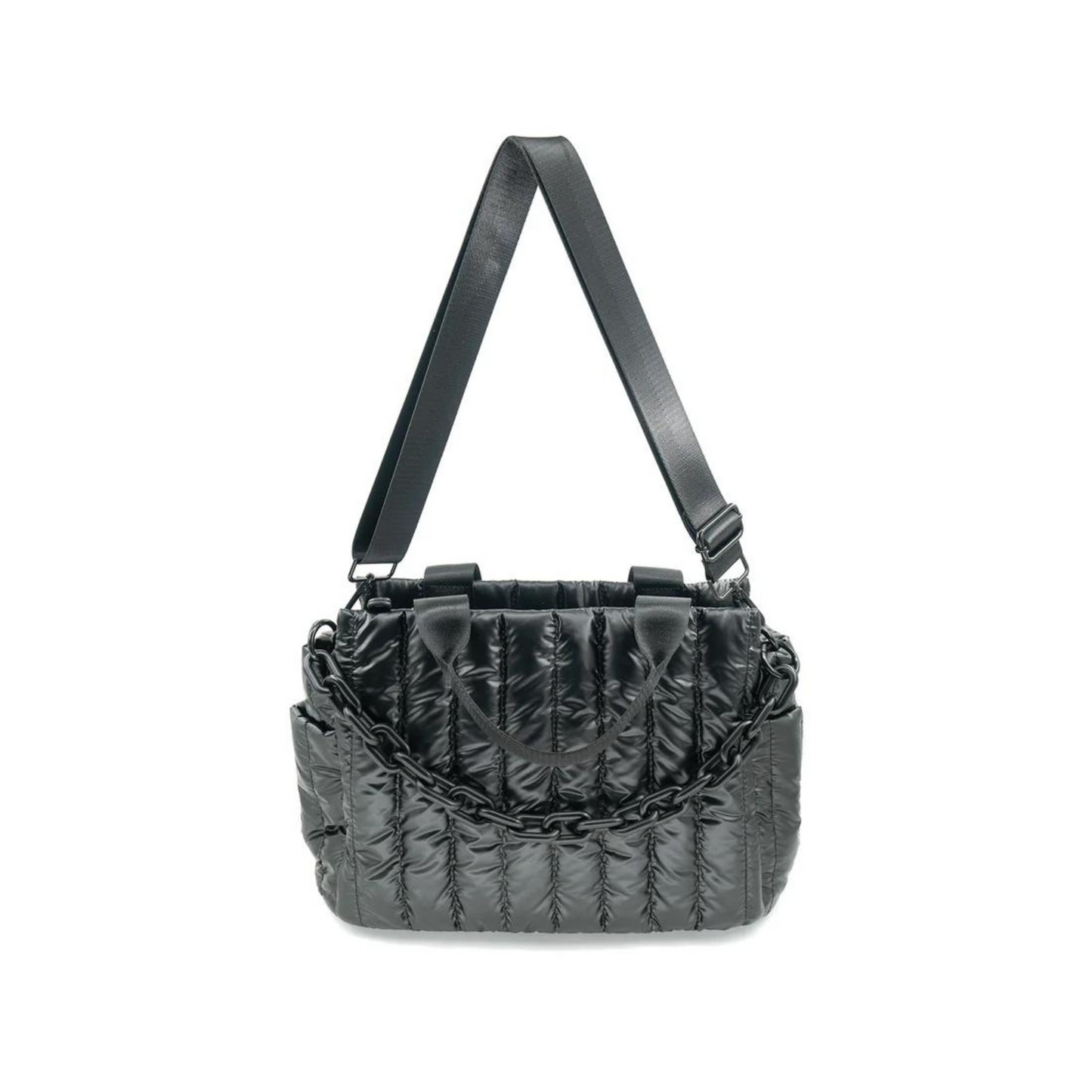 Quilted bag in black