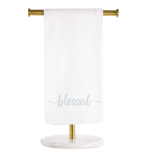 Elevate your everyday essentials with this thoughtfully designed hand towel from The Royal Standard. Featuring a blessed graphic rendered in their signature flour sack style, this piece combines functional comfort with meaningful artistry. The soft, absorbent fabric makes it ideal for kitchen or bathroom use, while the understated design adds a touch of spiritual inspiration to your home. Perfect for those who appreciate quality linens with purposeful messaging.