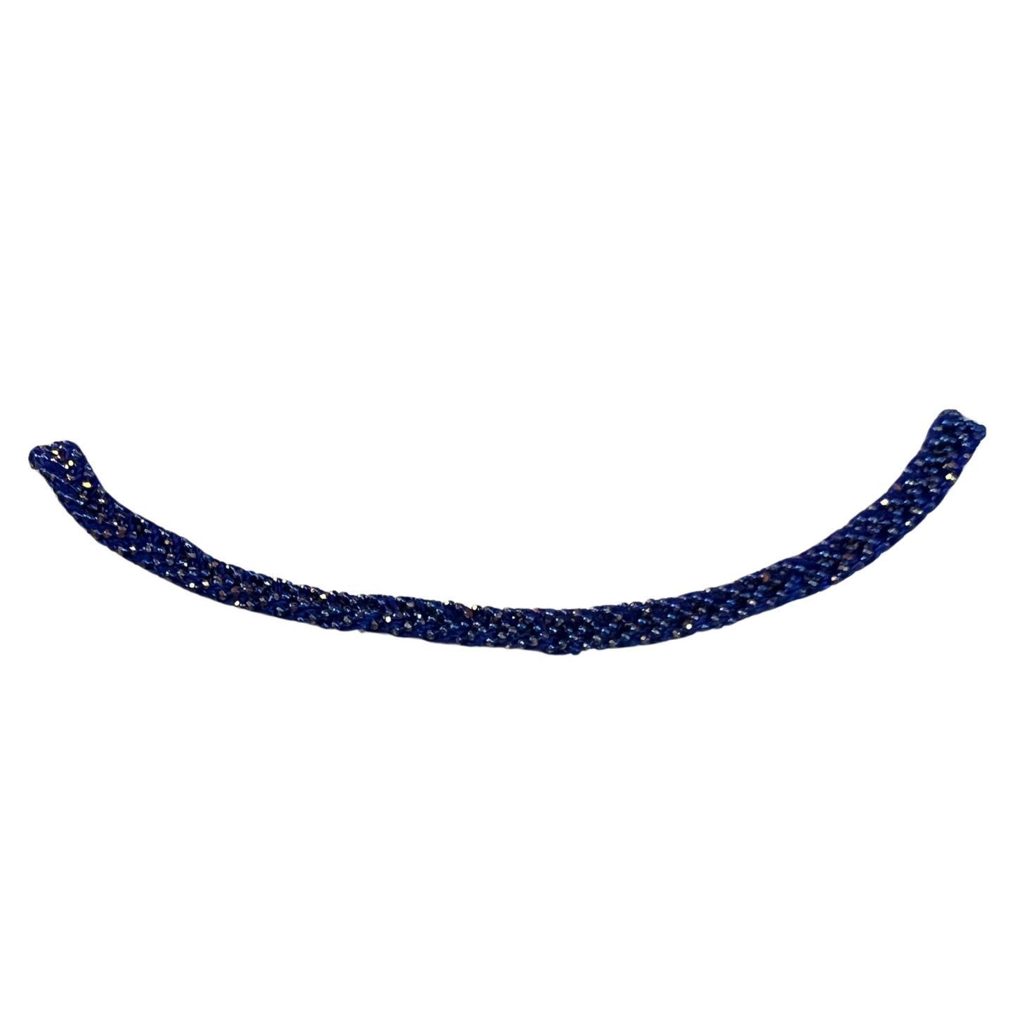 Braided choker in navy blue