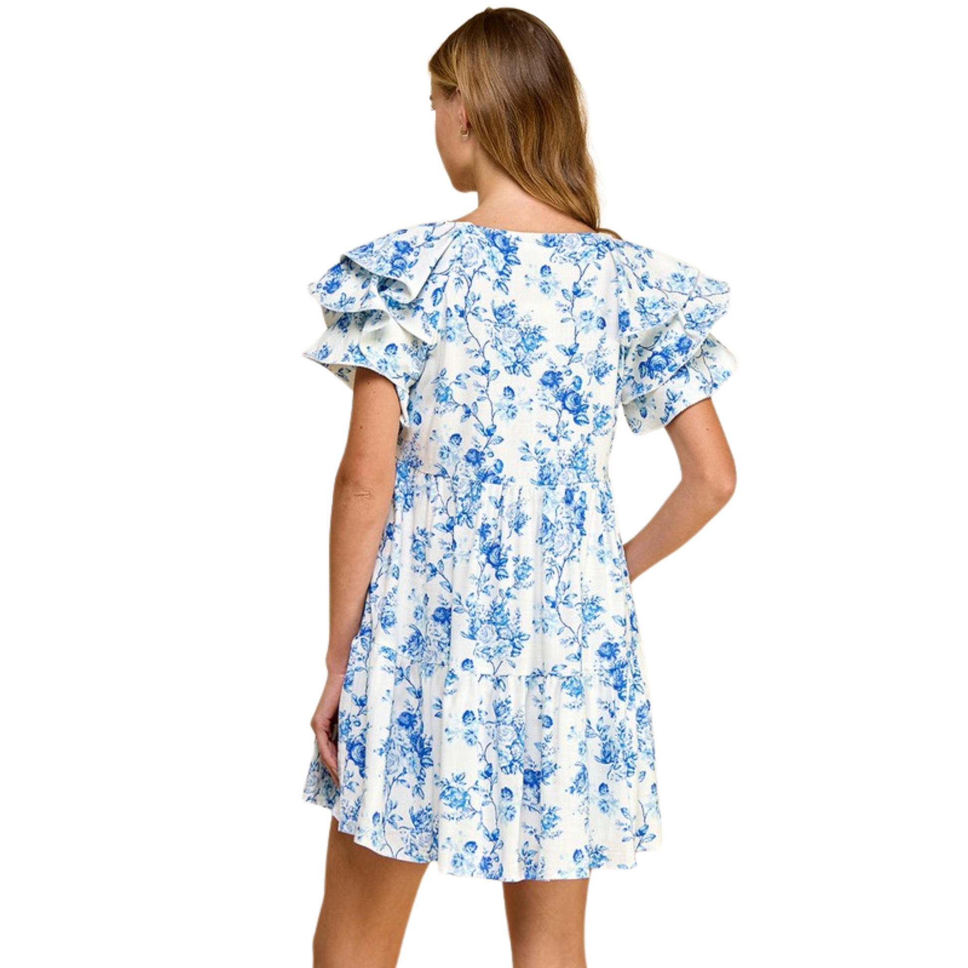 blue body print dress MESH COVER-UPS MINI DRESS | CYAN FK BODY PRINT