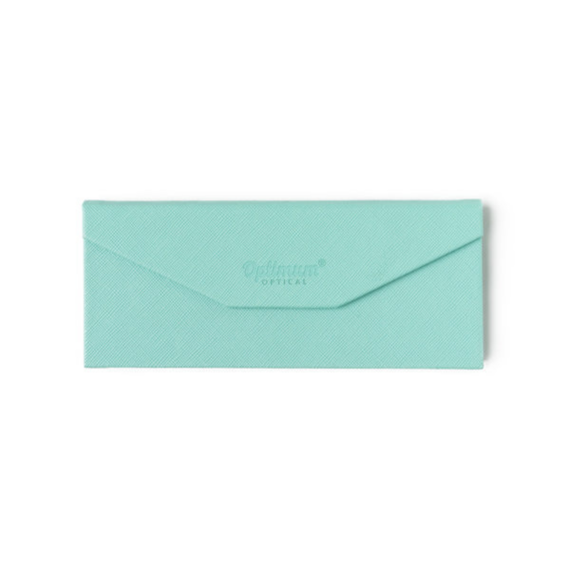 Foldable slimline eyewear case in blue 