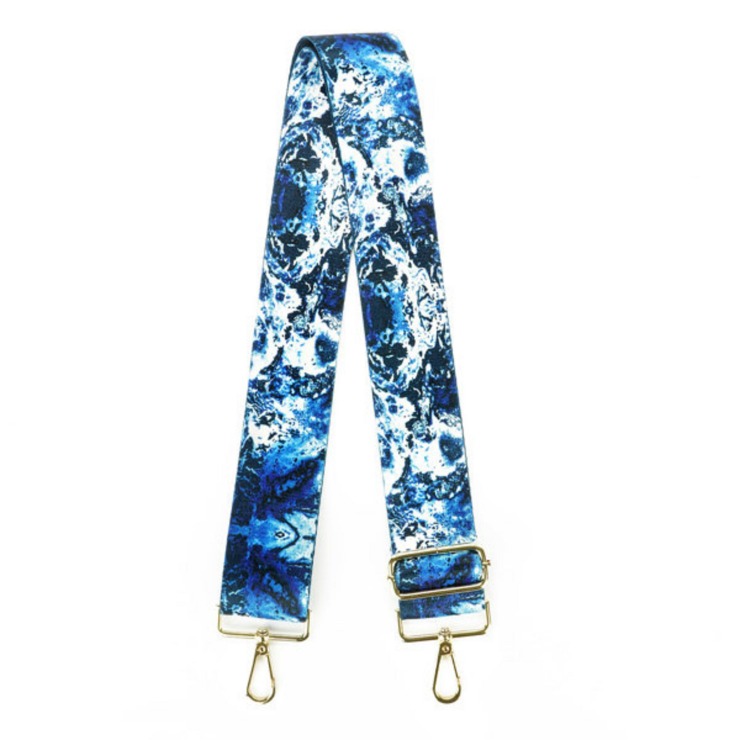 blue swirl adjustable interchangeable purse strap from Kedzie
