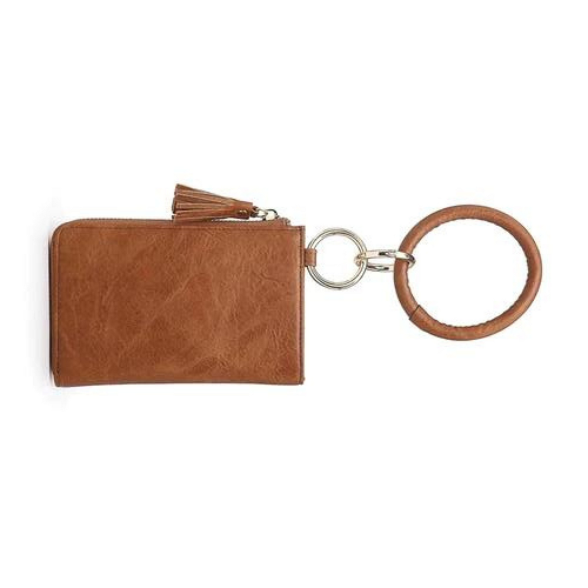 Brown Wristlet Bangle Wallet from Jen & Co.