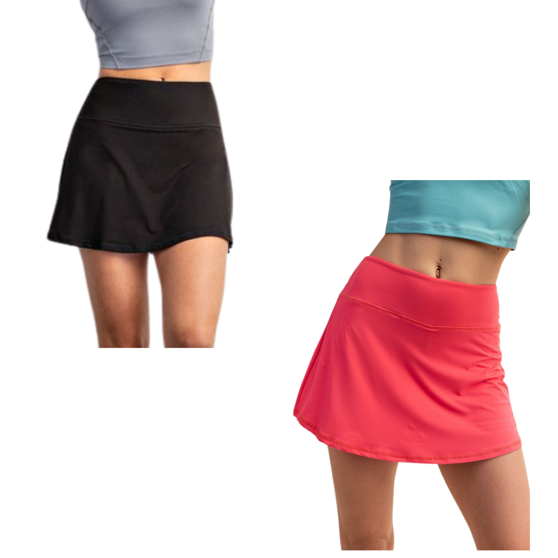 The Butter Skort is designed for maximum comfort and style. Made with butter soft fabric and a high-waist design, this 2 in 1 skort is perfect for casual everyday wear, or for your active and athleisure needs. Available in black or flamingo pink.