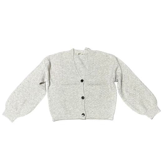 Effortless layering meets timeless style with this Button Up Cardigan from Double Zero. Crafted in soft heather grey knit, this long-sleeve essential features a flattering v-neck and classic button-down front. Perfect for transitional seasons, pair it over your favorite tee or dress it up for a polished look. The comfortable knit fabric drapes beautifully while maintaining its shape, making it a versatile wardrobe staple you'll reach for again and again.