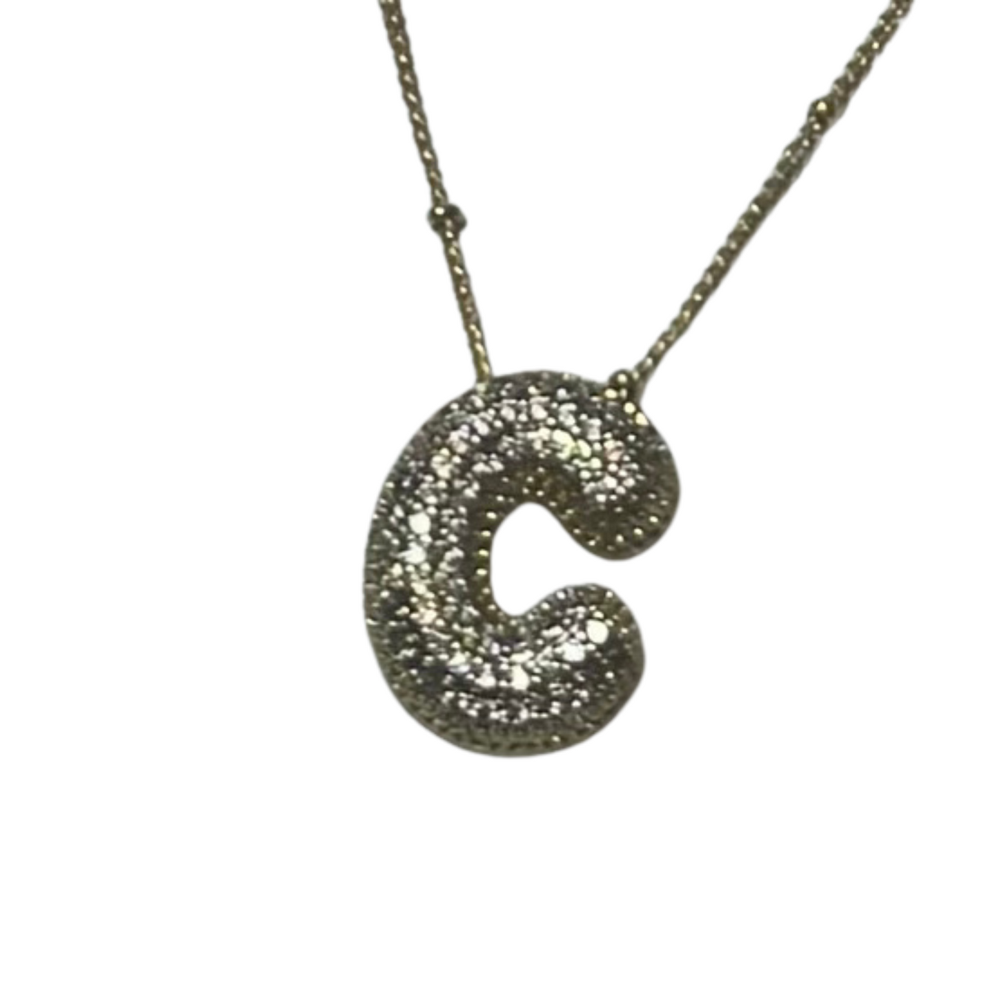 Rhinestone Initial Necklace